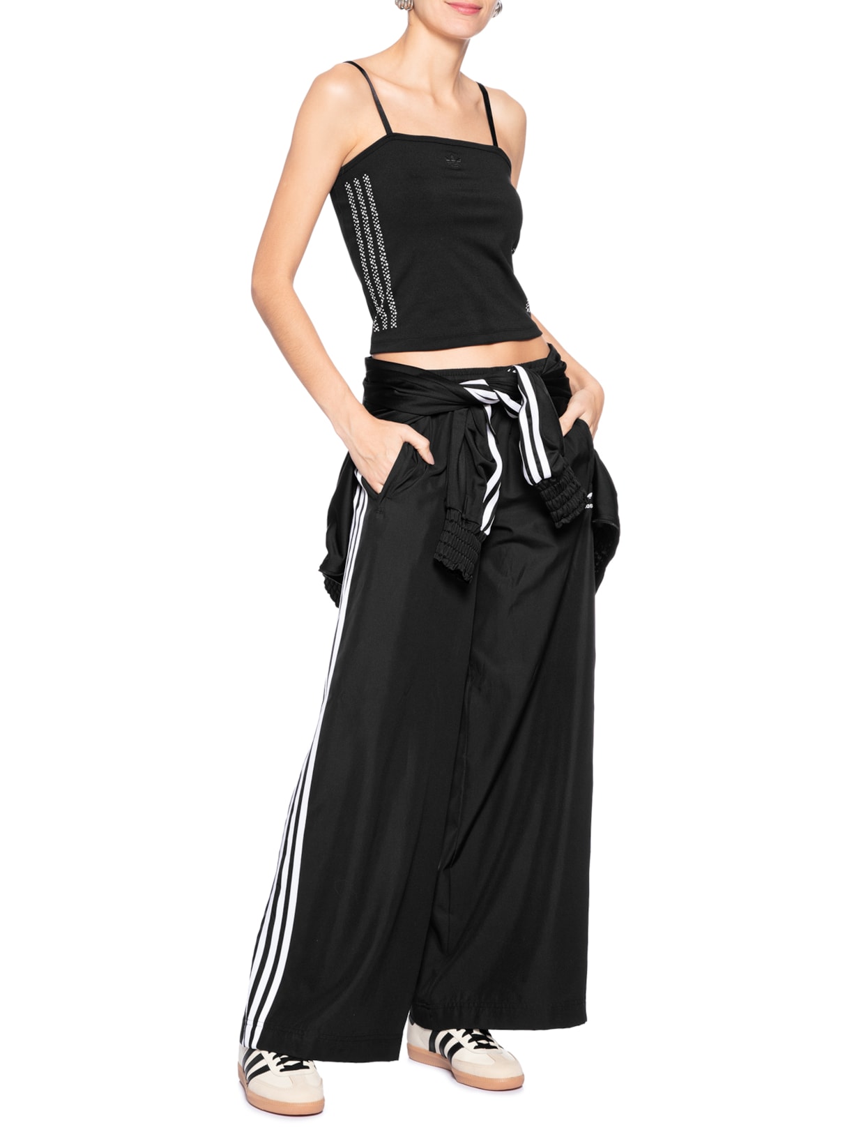 Top Feminino Pearl Tube Preto Adidas Originals