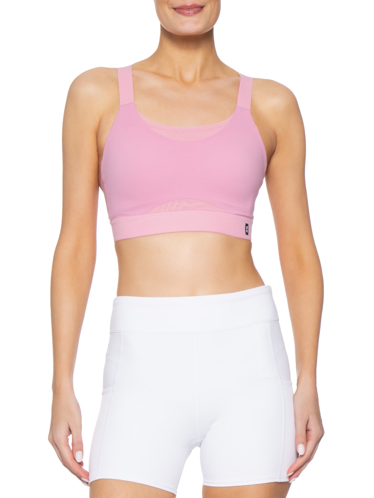 Top Feminino Performance Bra Rosa On Running