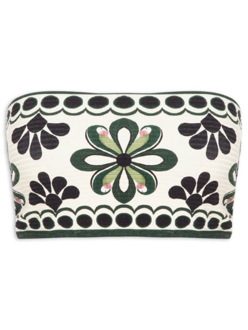 Top Feminino Reto Double Florara – Preto