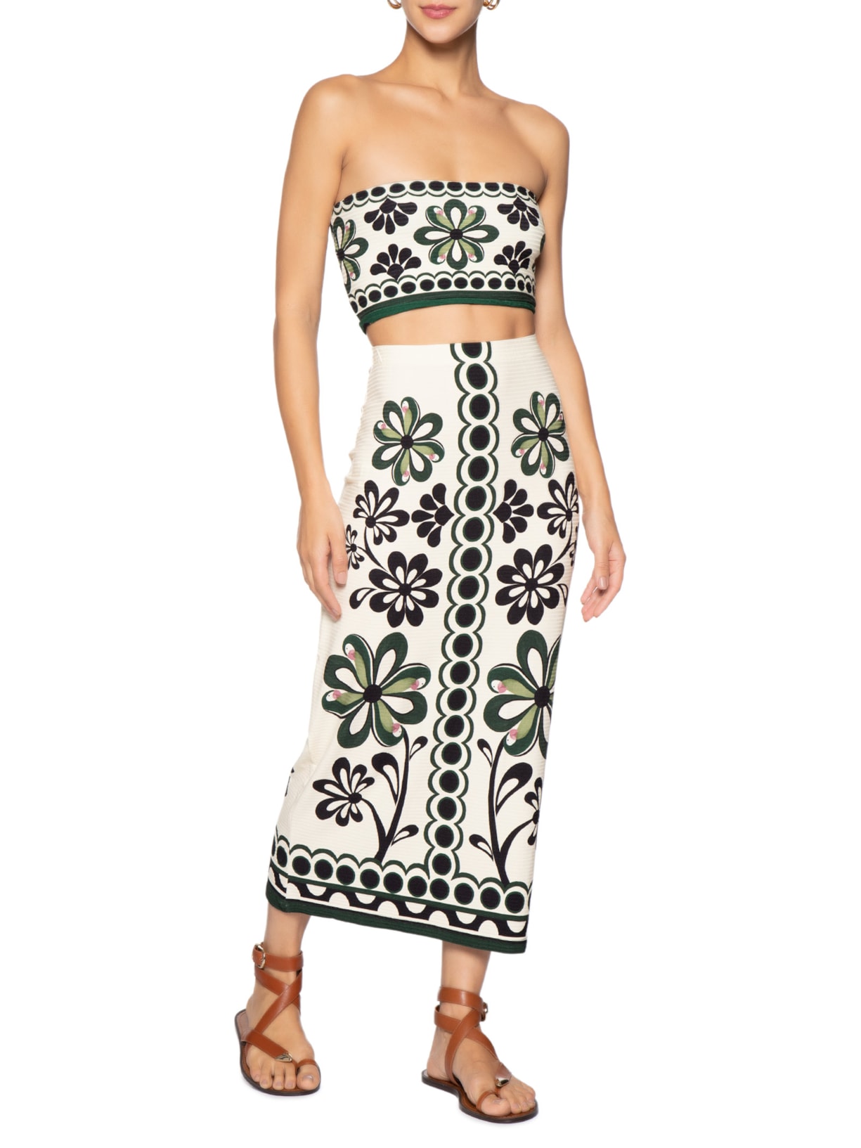 Top Feminino Reto Double Florara – Preto Farm