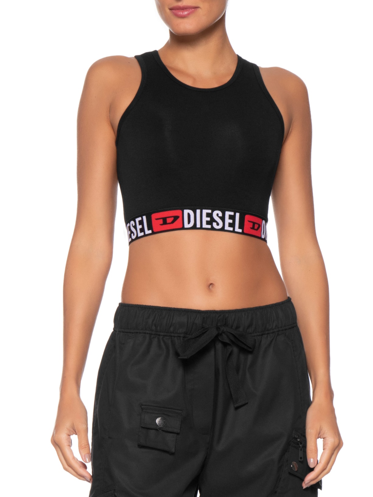 Top Feminino Sandra-D-Core Tank Preto Diesel