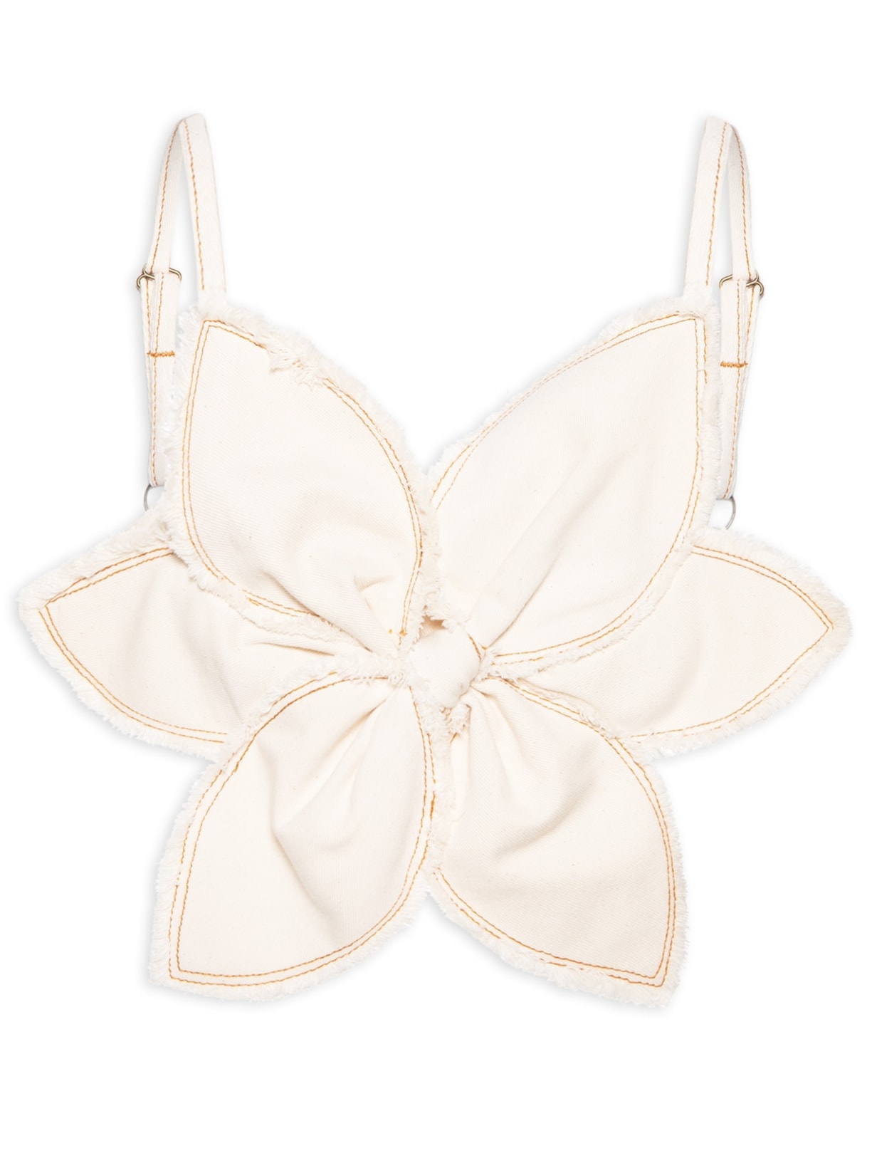 Top Feminino Sarja Flor White Jeans - Off White