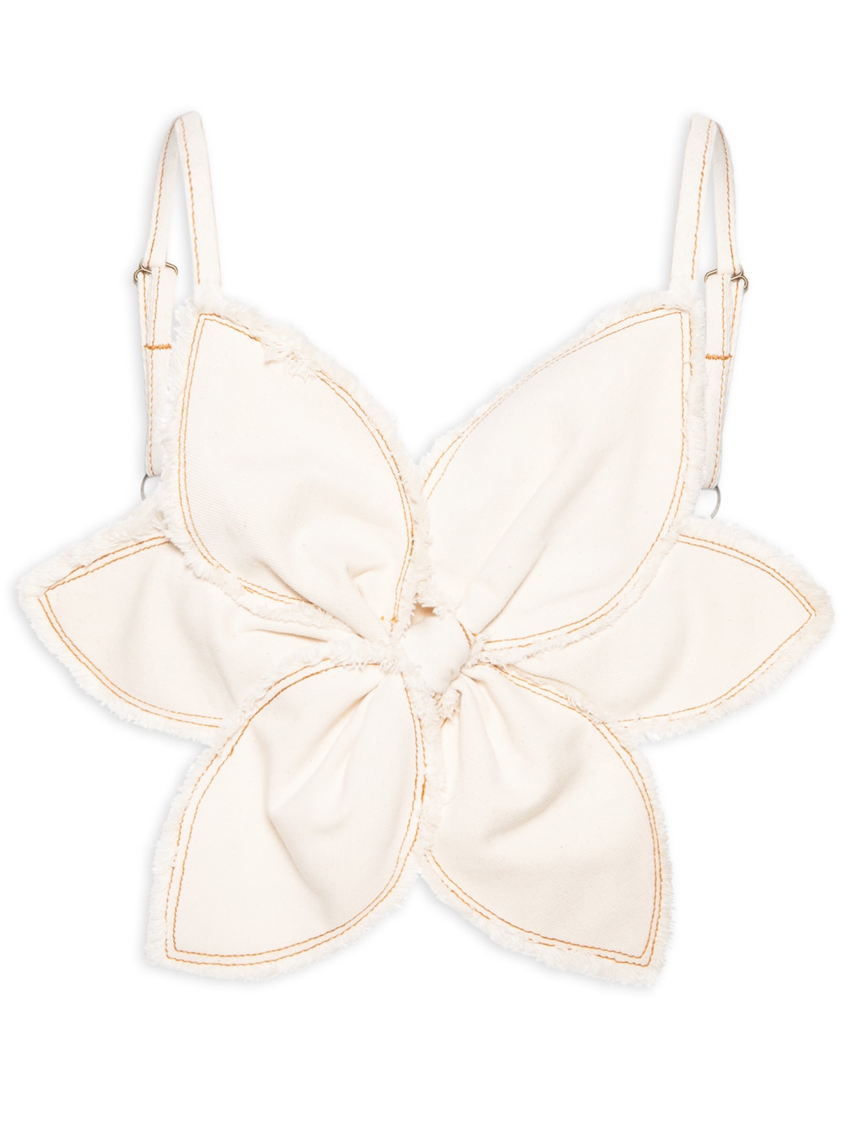 Top Feminino Sarja Flor White Jeans Off White Farm