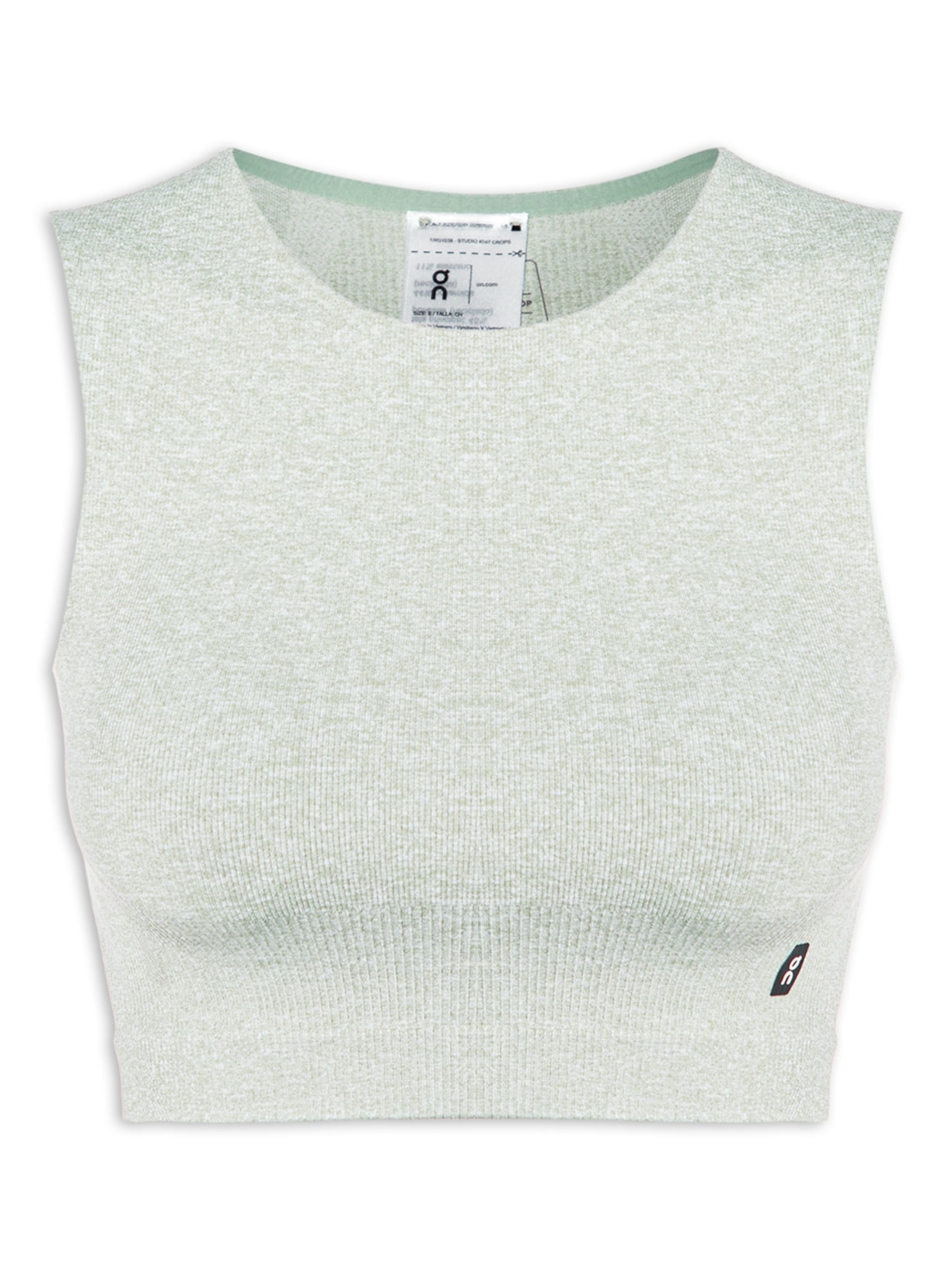 Top Feminino Studio Knit Crop - Verde