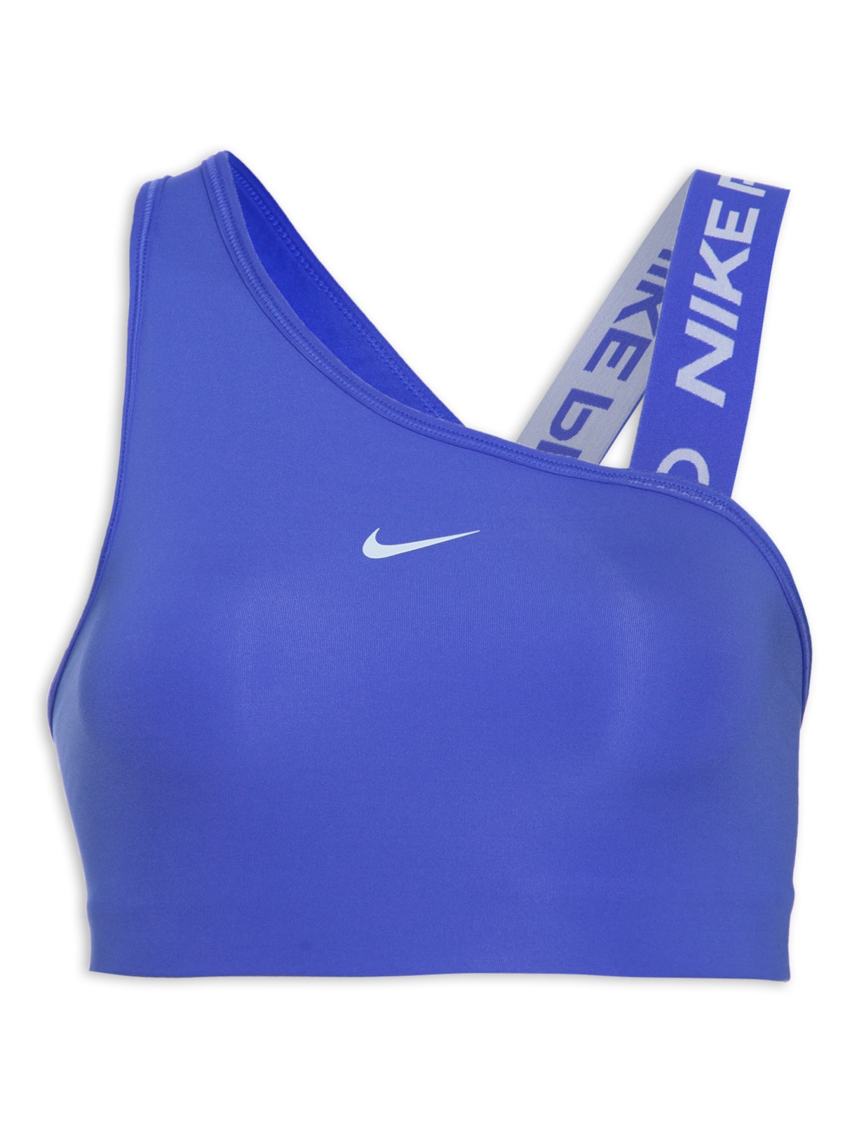 Top Feminino Swsh Asymmetric Azul Nike
