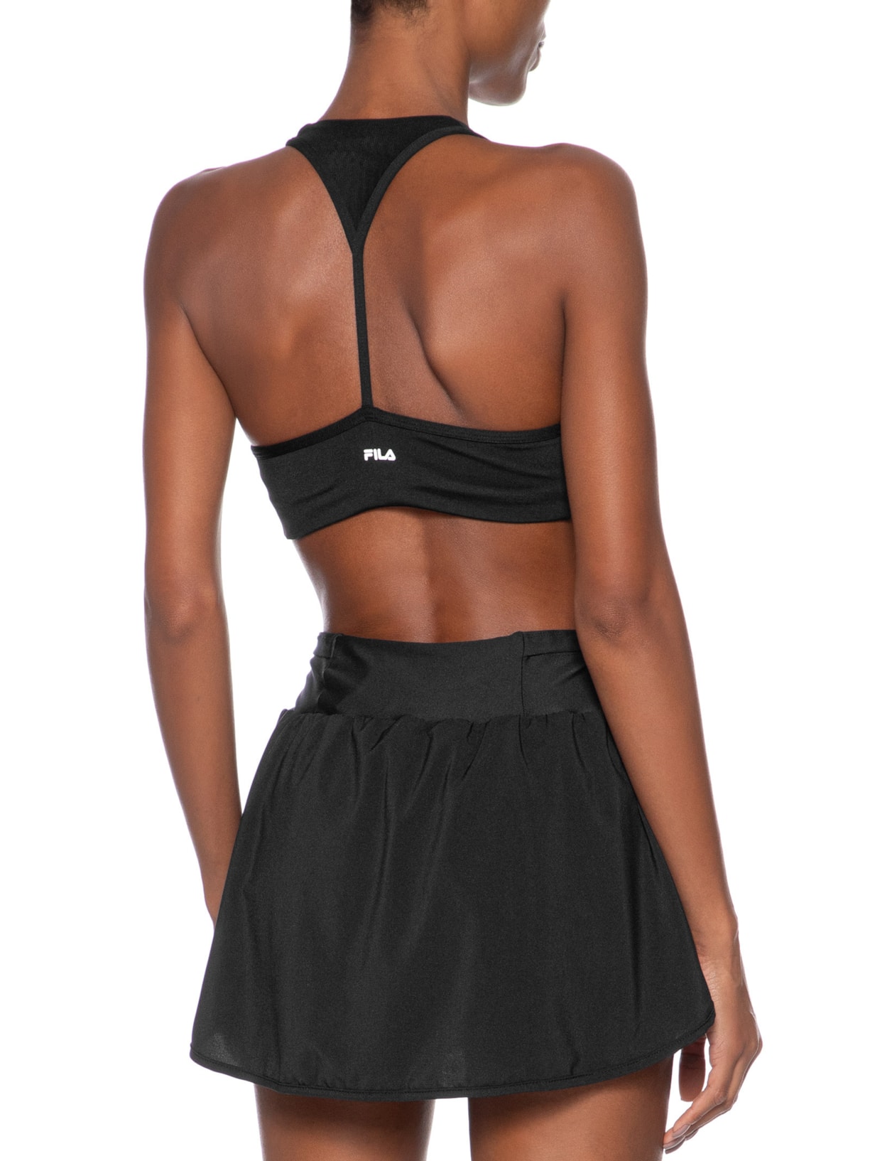 Top Feminino Tennis Club Preto Fila