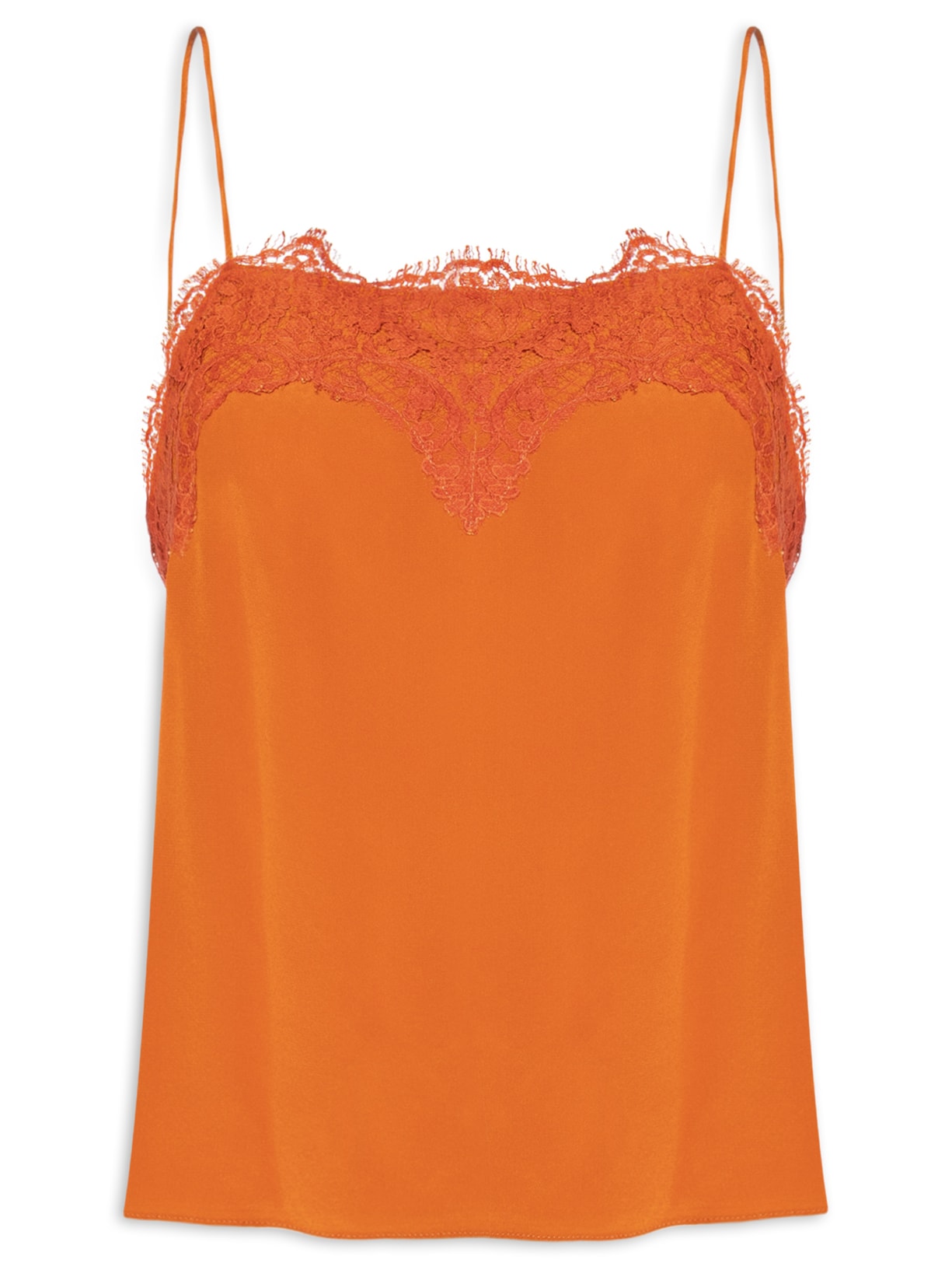 Top Feminino Tereza Decote Reto Mozart - Laranja