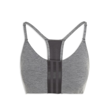 Top Feminino Training Better Suporte Leve - Cinza