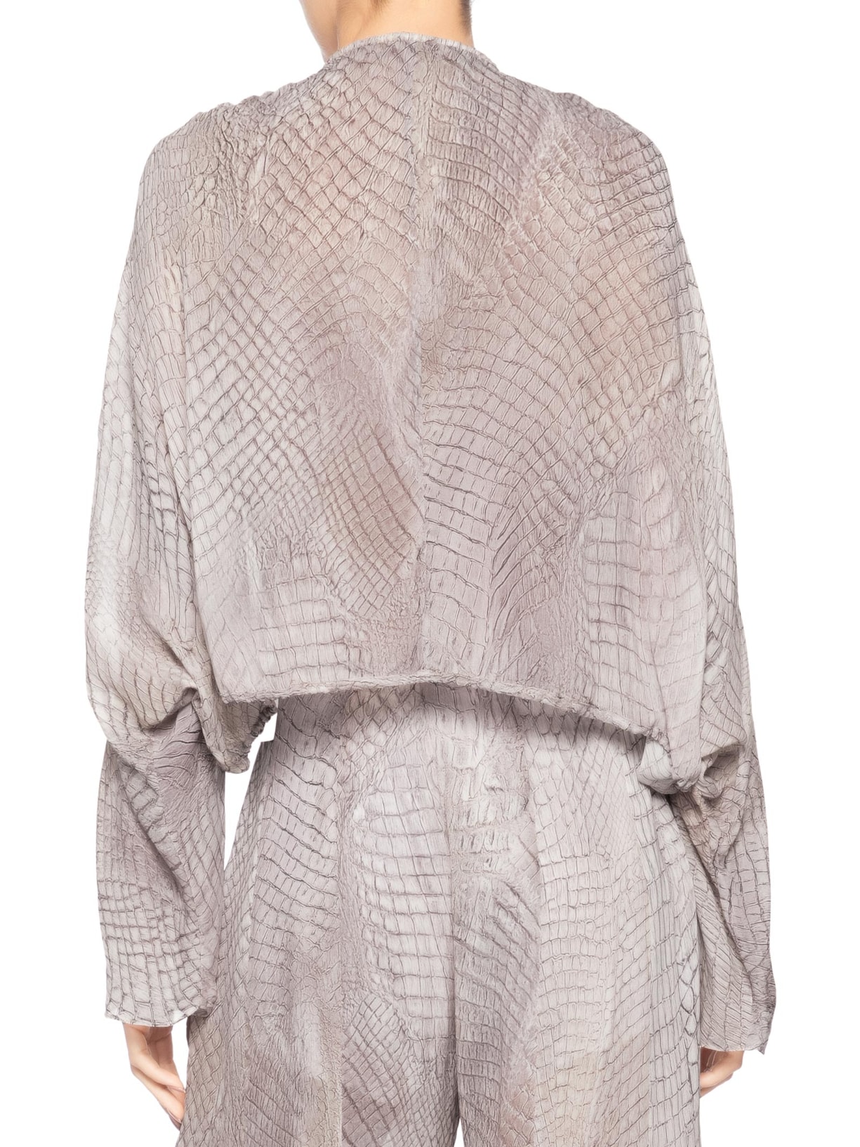 Top Feminino Transpasse Decotão Croco – Rosa Animale