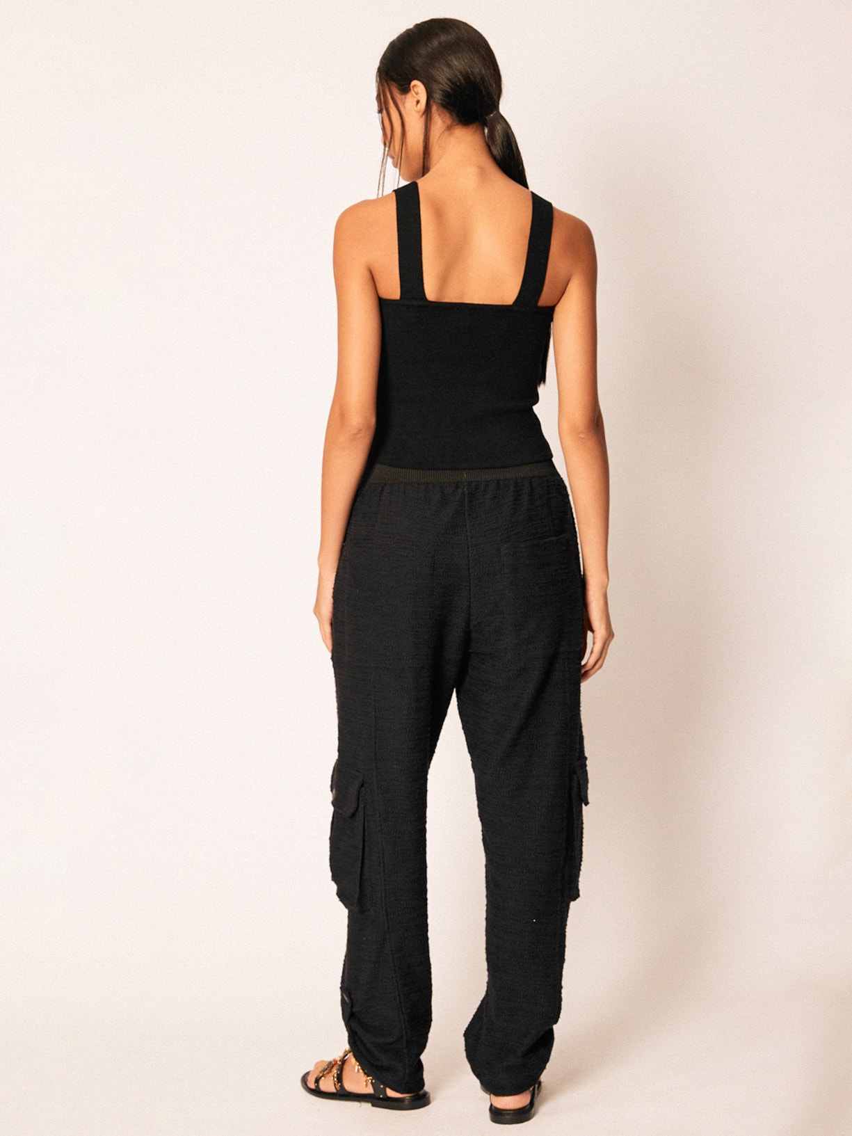 Top Feminino Tricot Cathy V26 Preto Mixed