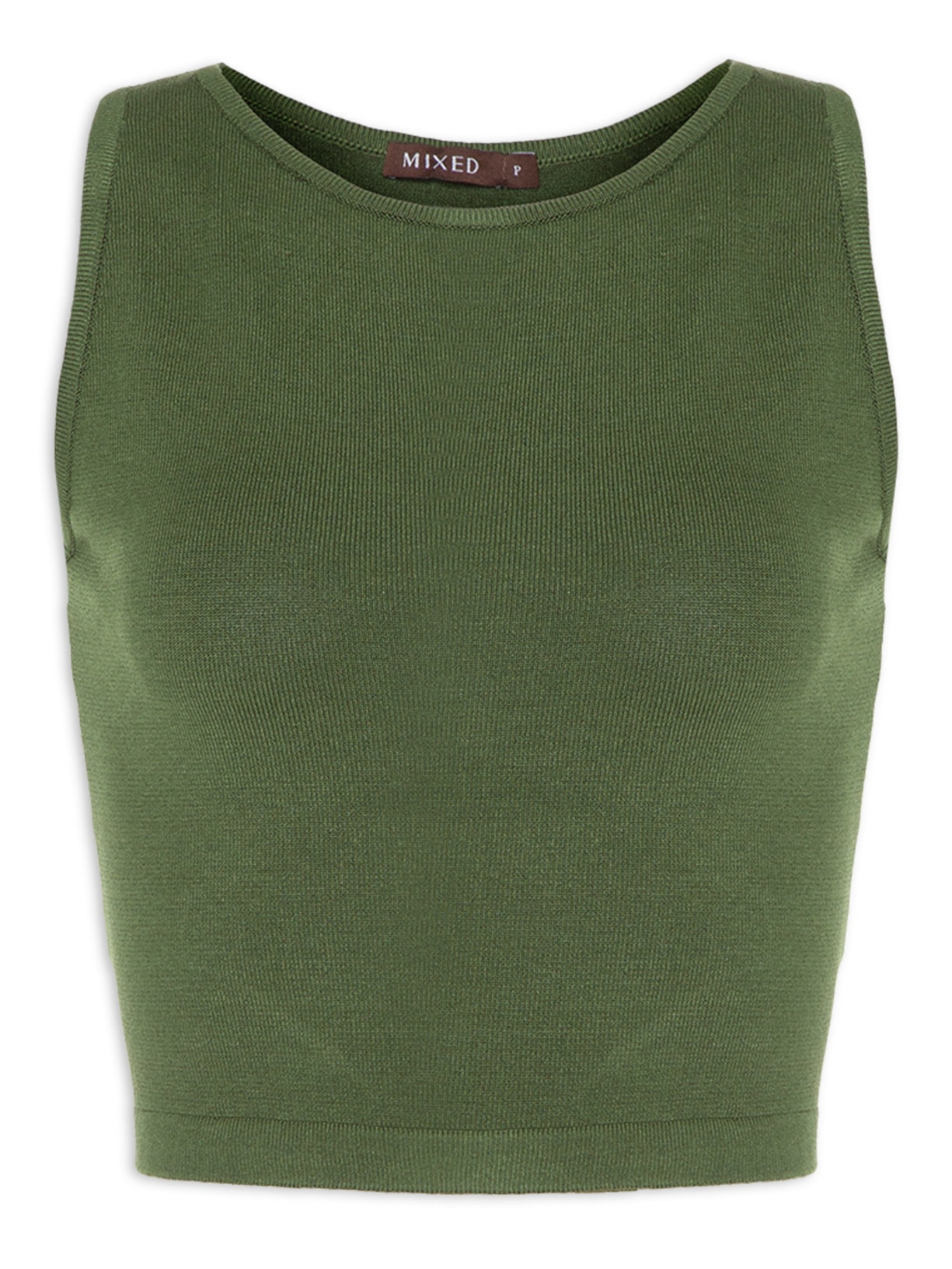 Top Feminino Tricot Pati Verde Mixed