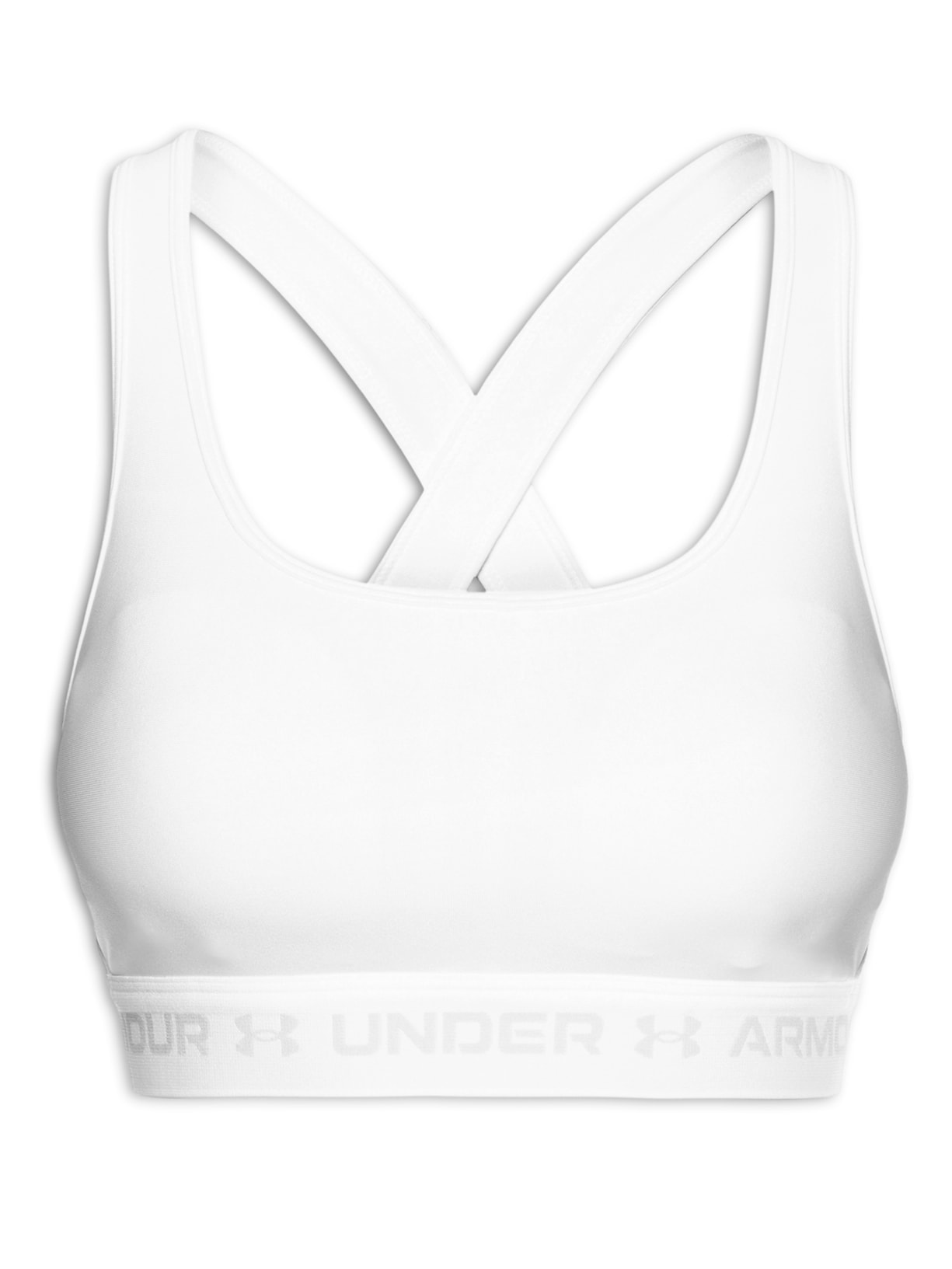 Top Feminino Ua Crossback Mid Bra Branco Under Armour