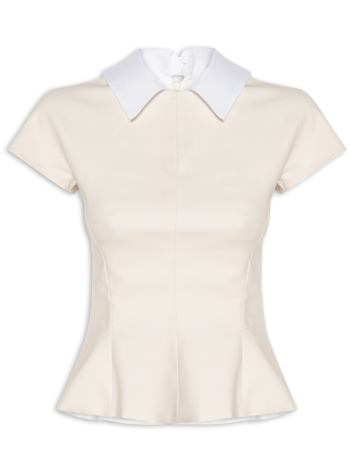 Top Fianco Gola - Off White