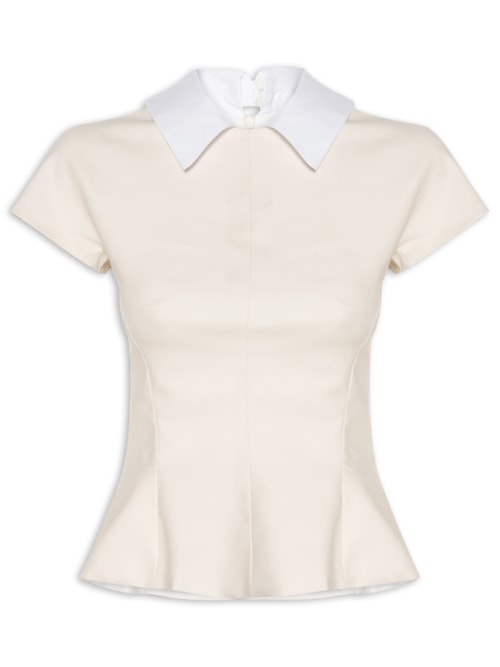 Top Fianco Gola - Off White