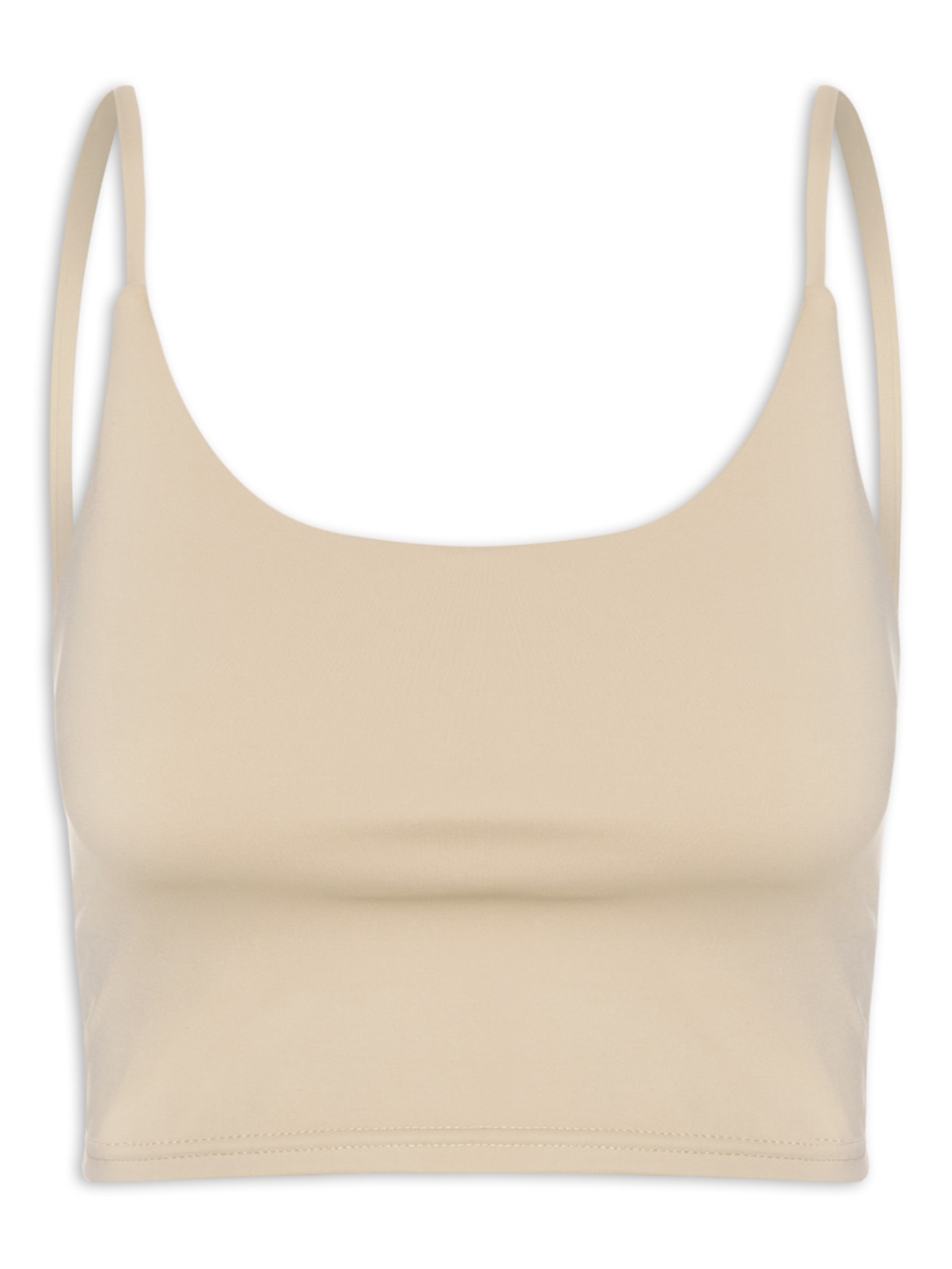 Top Fitness Alcinha Bege Basiq