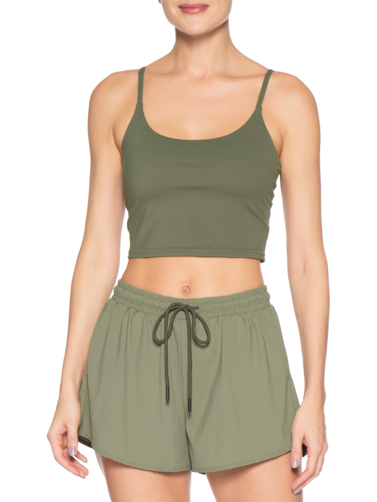 Top Fitness Alcinha Verde Basiq