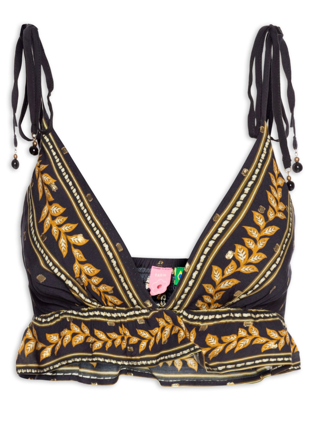 Top Flora Abacaxi - Preto