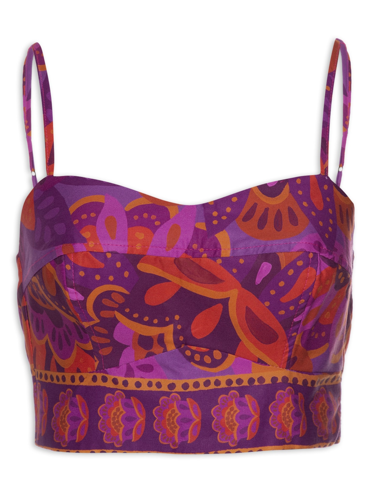 Top Floral Jakarta - Roxo