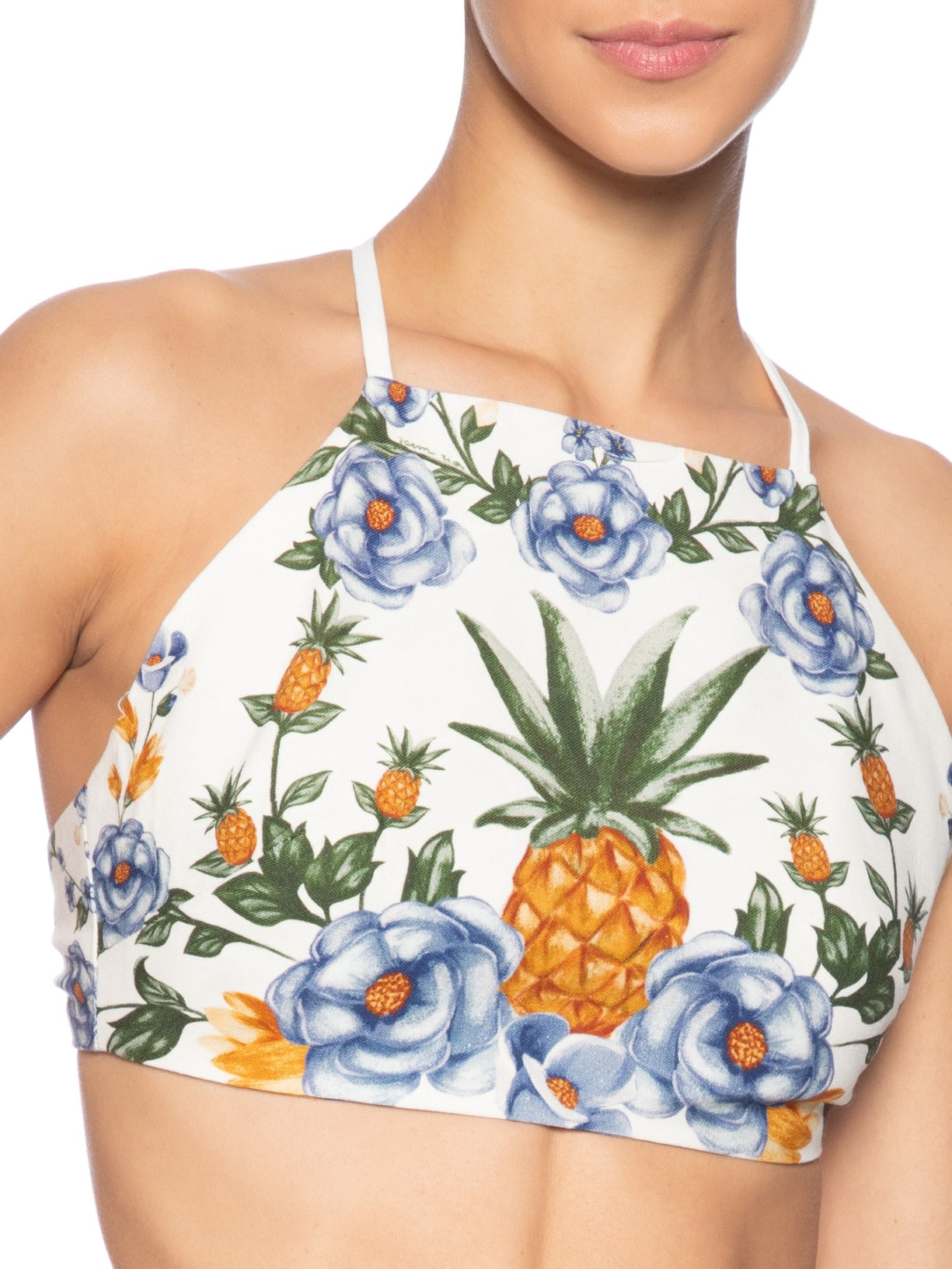 Top Floral Penelope Branco Farm