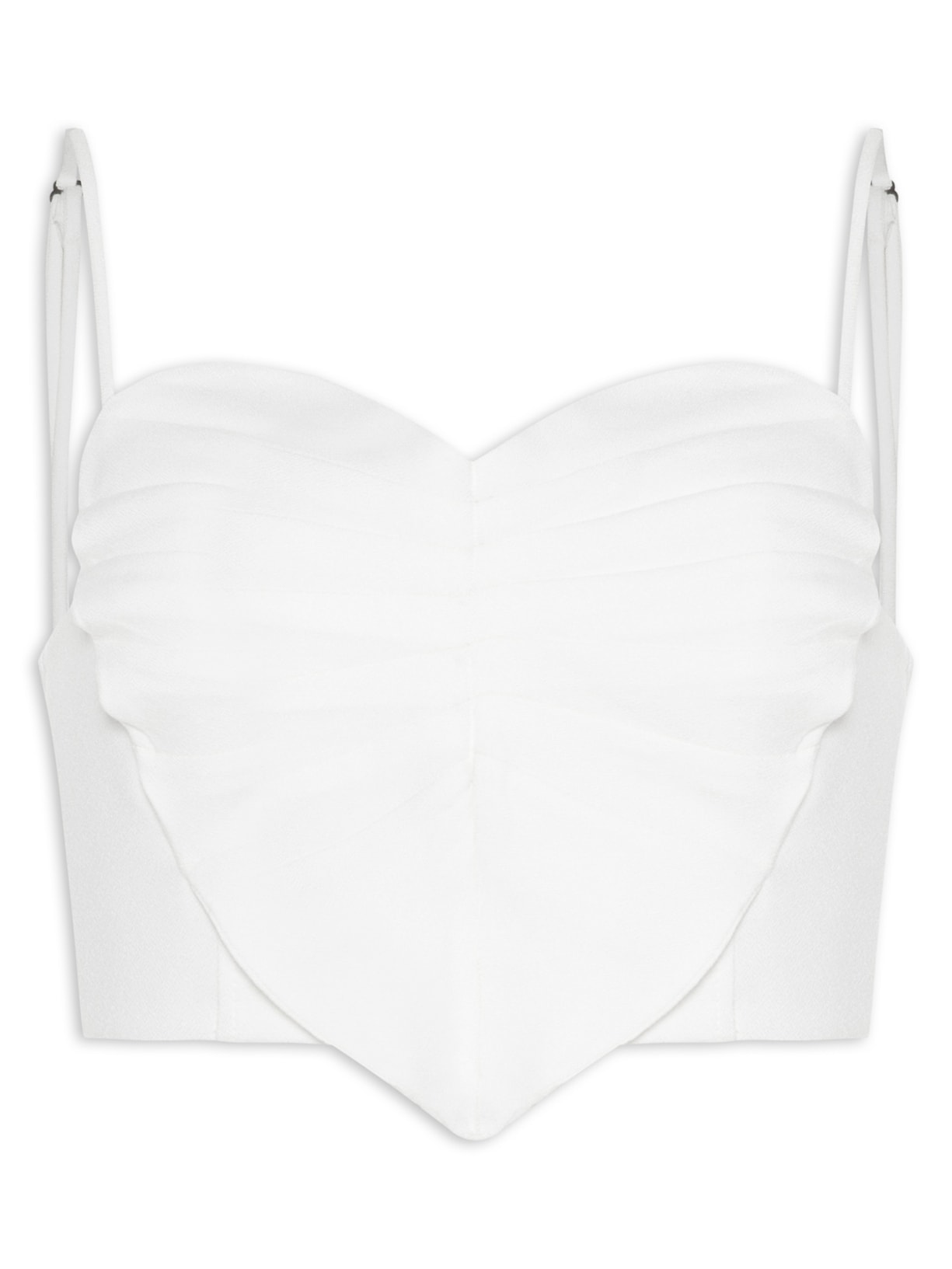 Top Folha Alcinhas - Off White