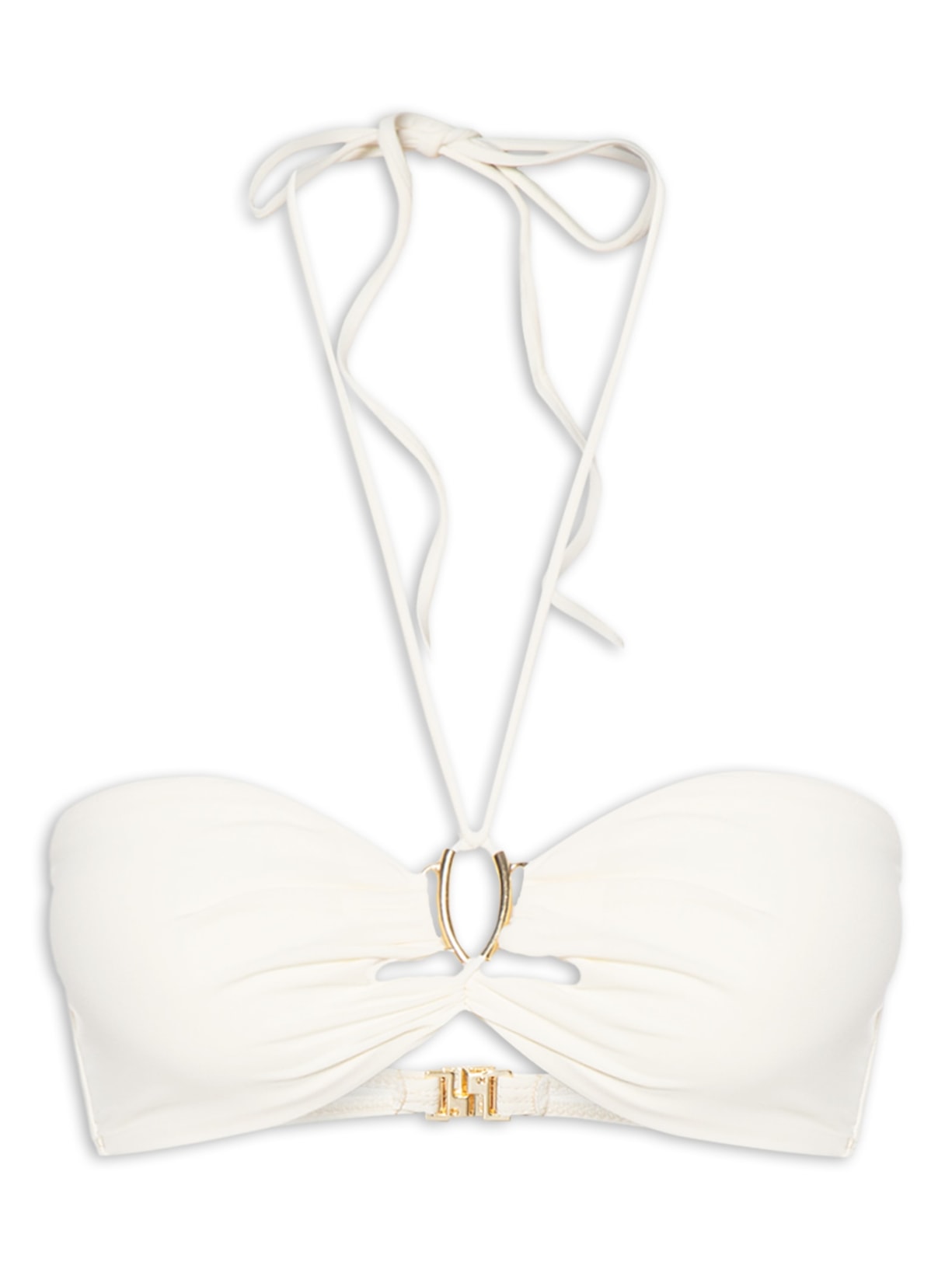 Top Frente Única Liso Branco Cia Marítima