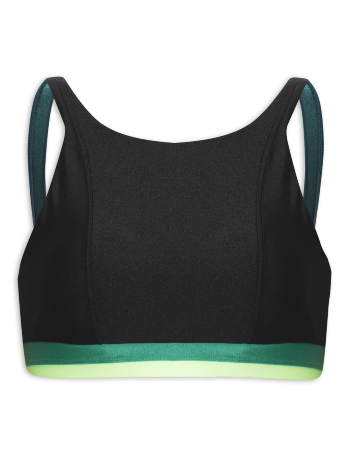 Top Frente Única Liso - Preto