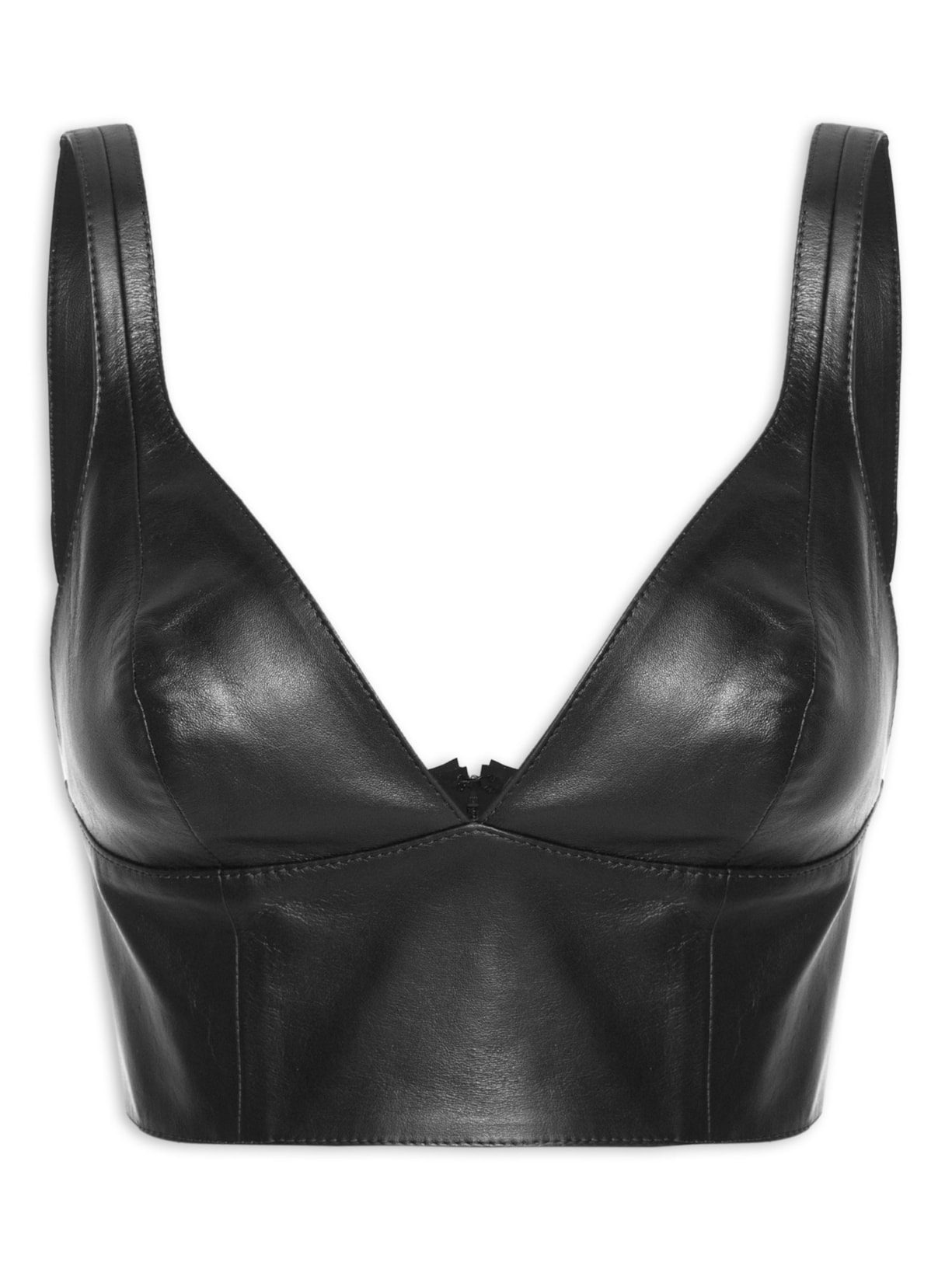 Top Hadid Leather - Preto