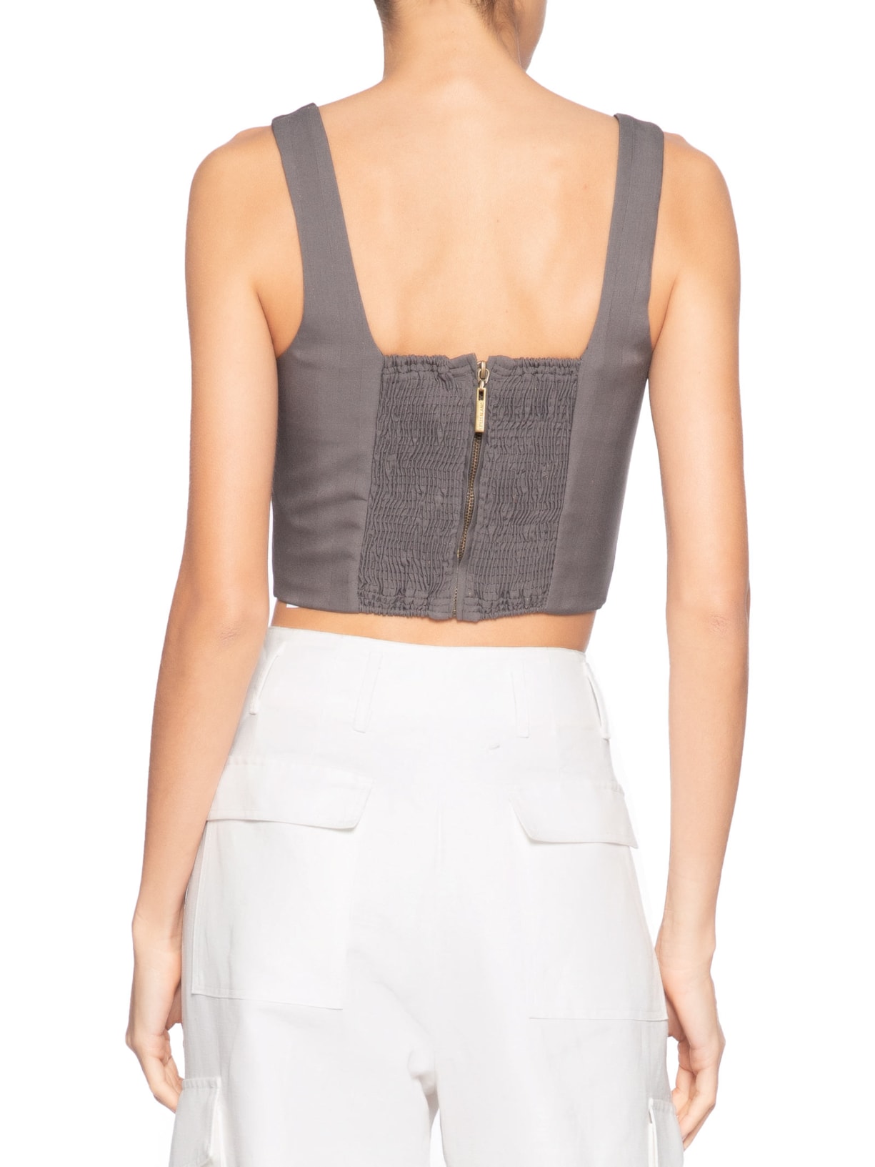 Top Helena Cinza Le Lis