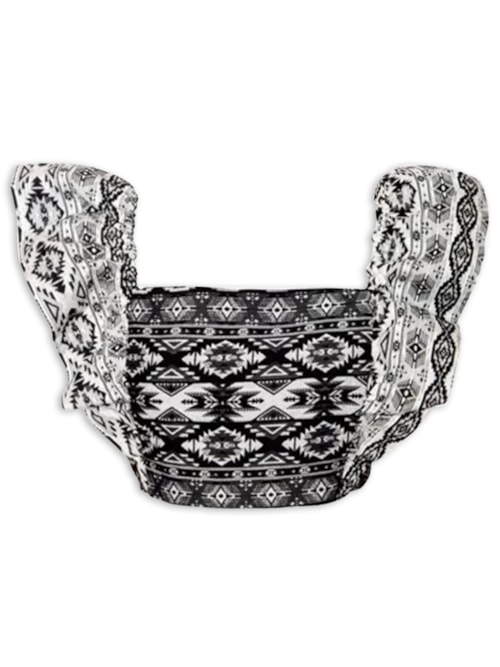 Top Ikat Black