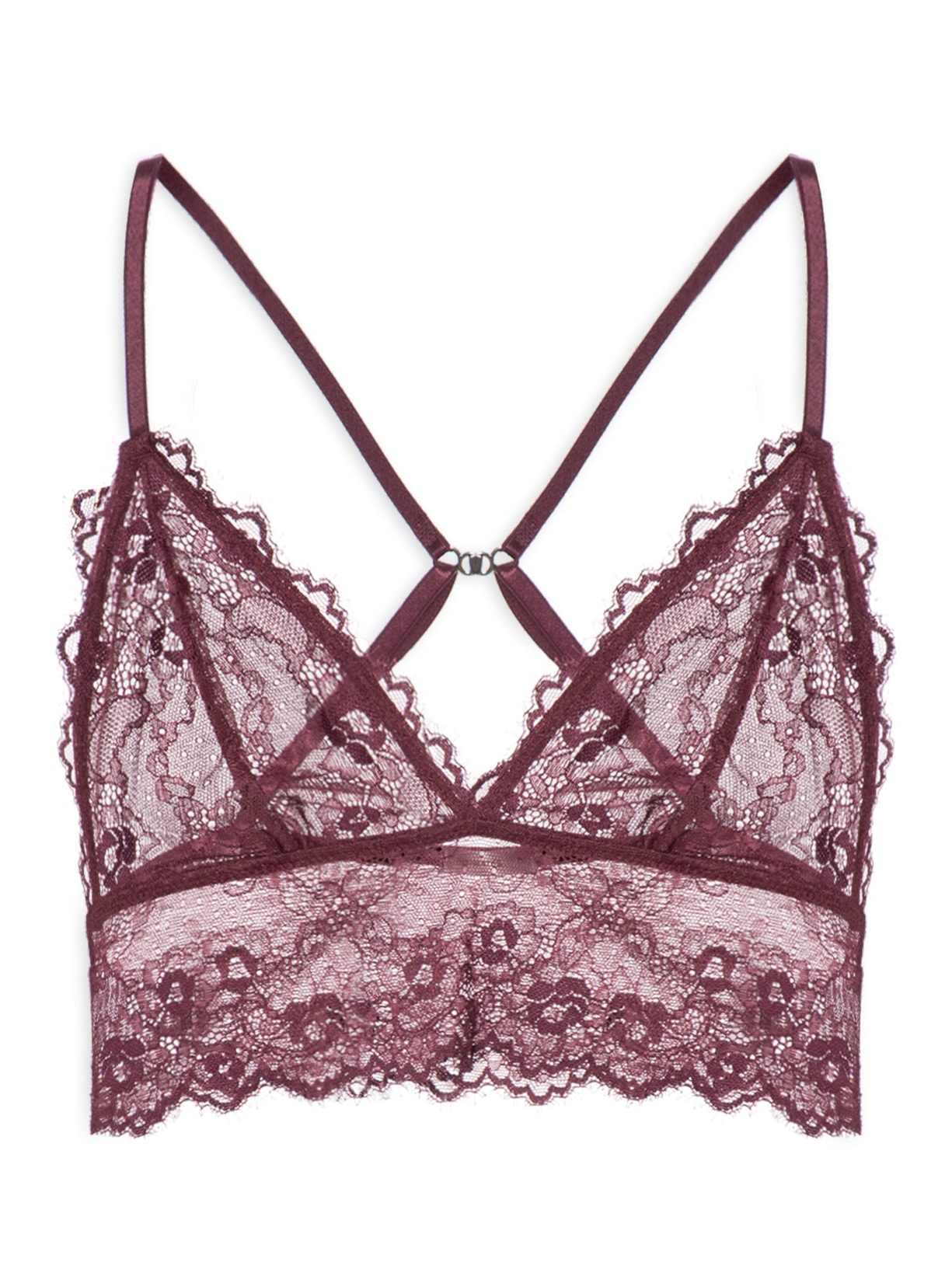 Top Intimates Triângulo Renda Vermelho Animale