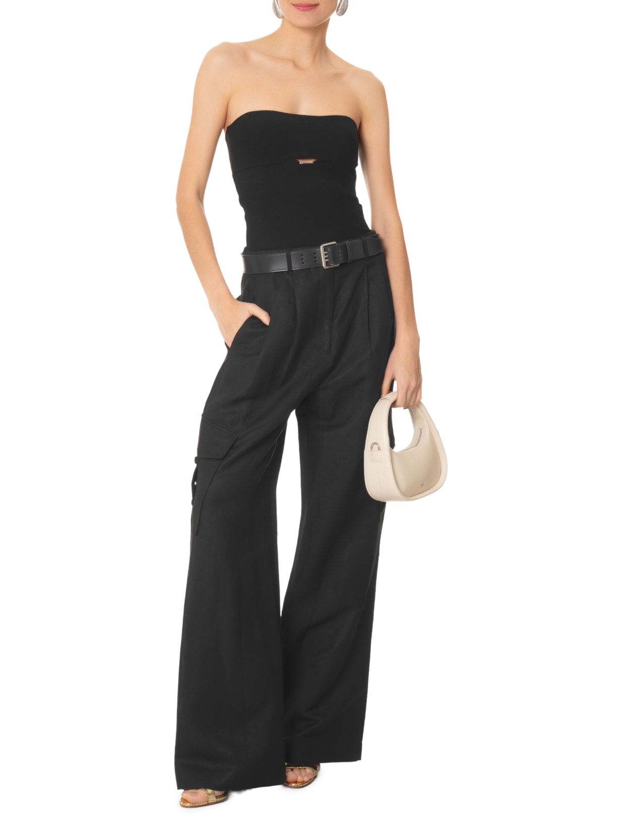 Top Ivete Tricot Preto Misci