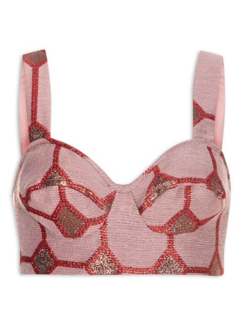 Top Jacquard Vitral - Roxo