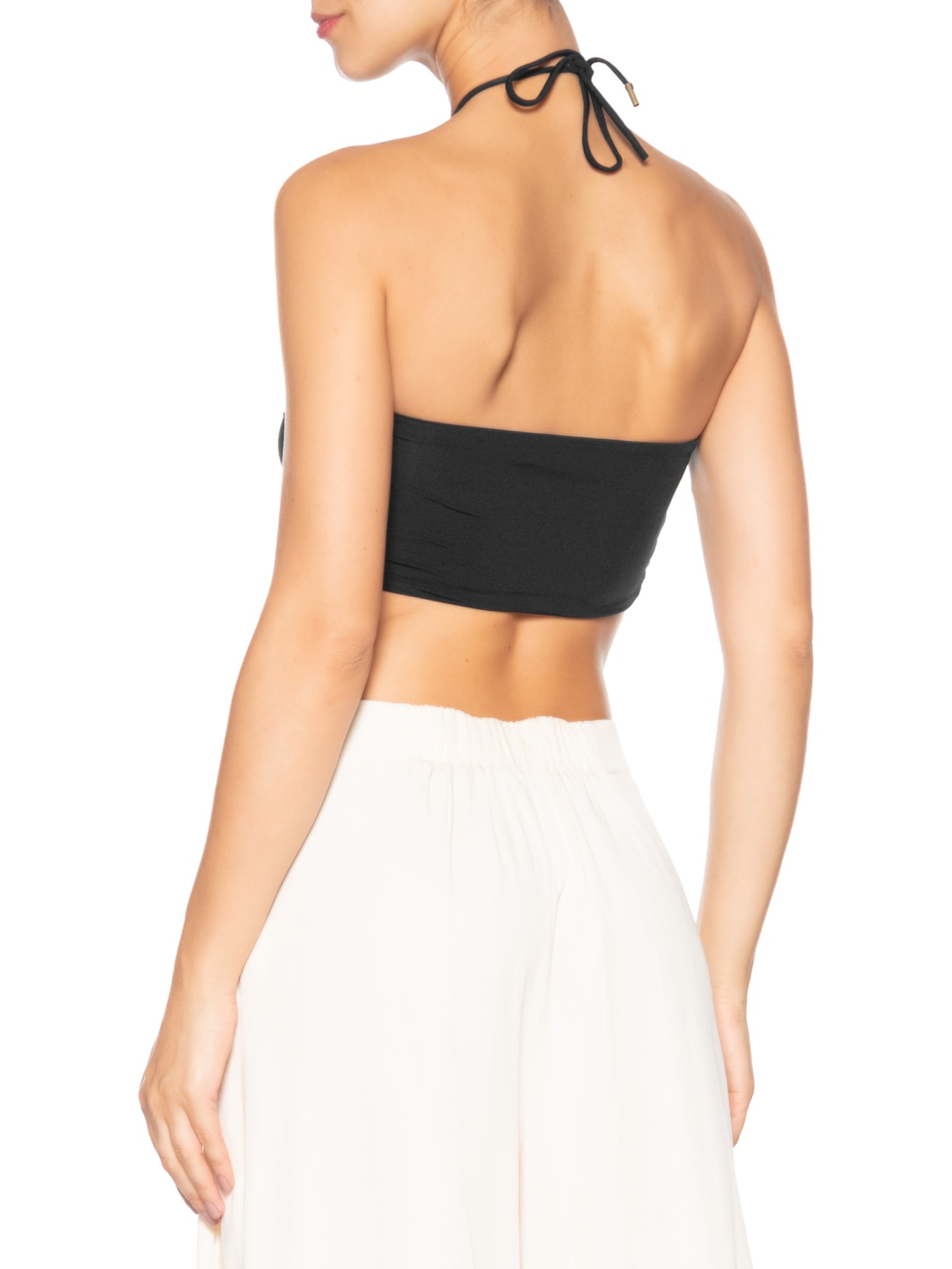 Top Jersey Fivela Concha Preto Dress To