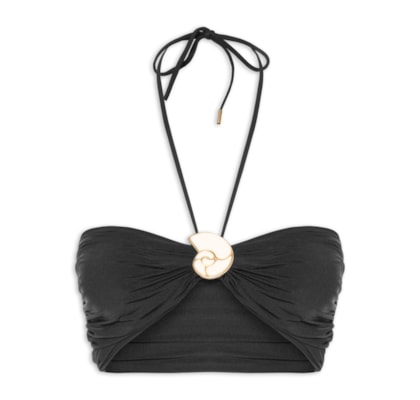 Top Jersey Fivela Concha - Preto