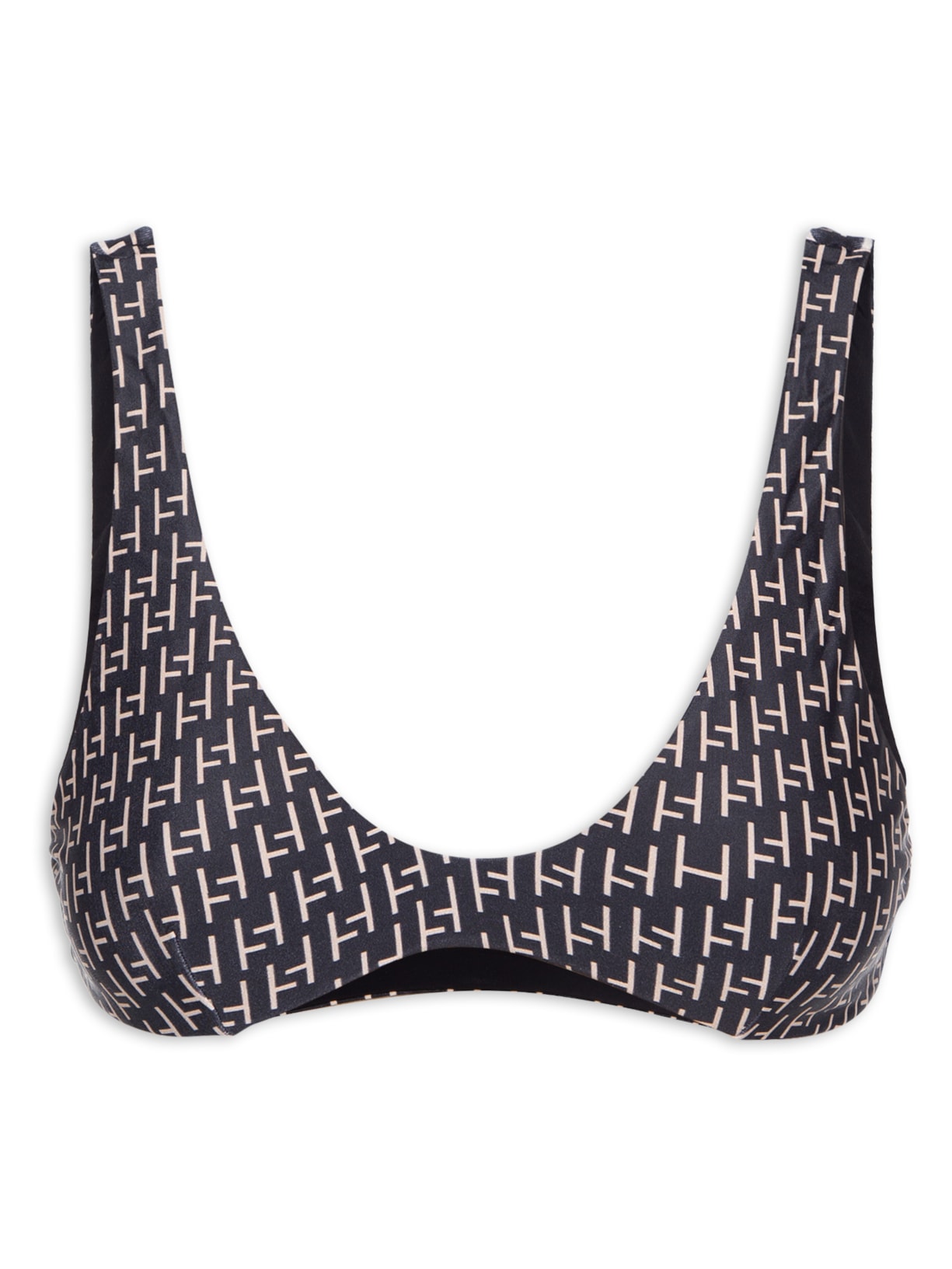 Top Juliana Estampado Estampa H Preto Haight