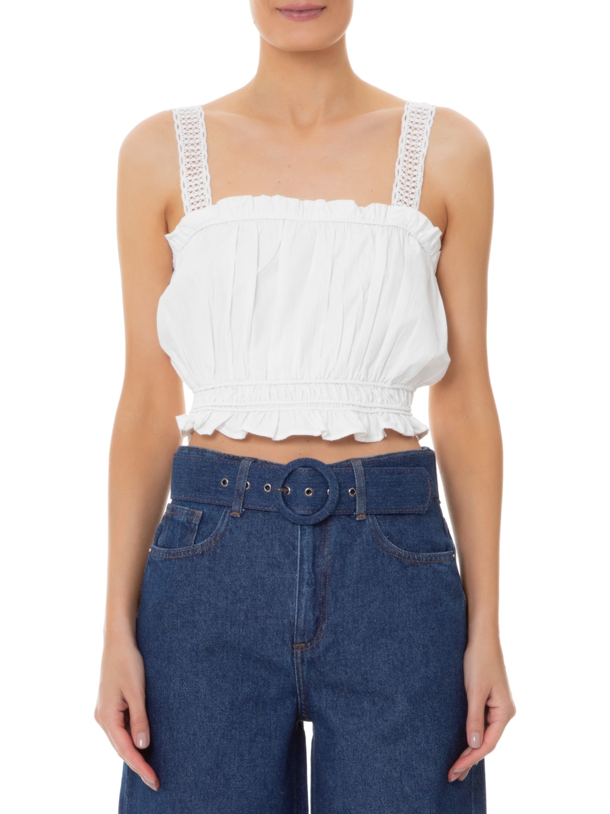 Top Kelly Branco Le Lis