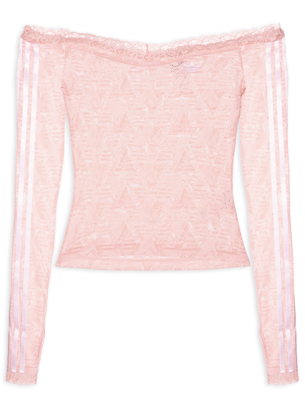 Top Lace Bardot – Rosa Adidas Originals