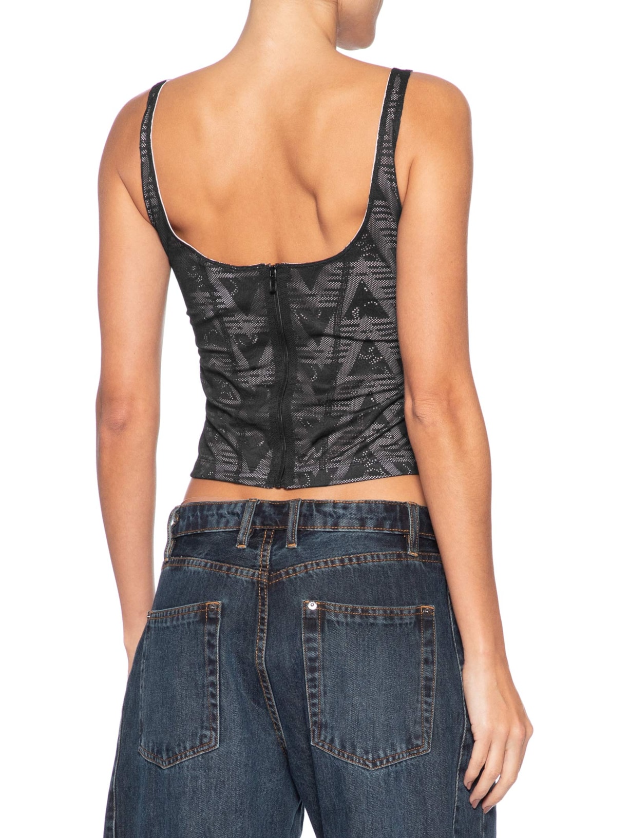 Top Lace Corset Preto Adidas Originals