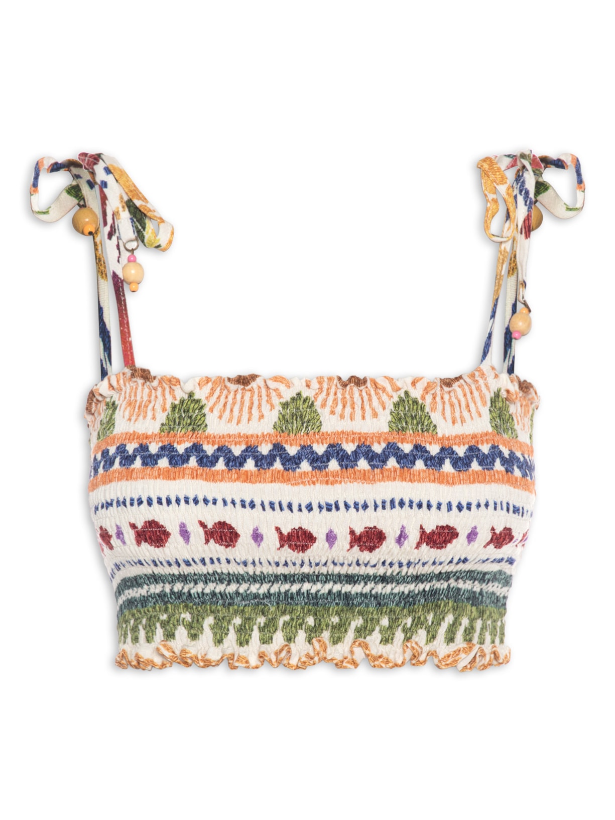 Top Lastex Ilha Do Sal - Off White