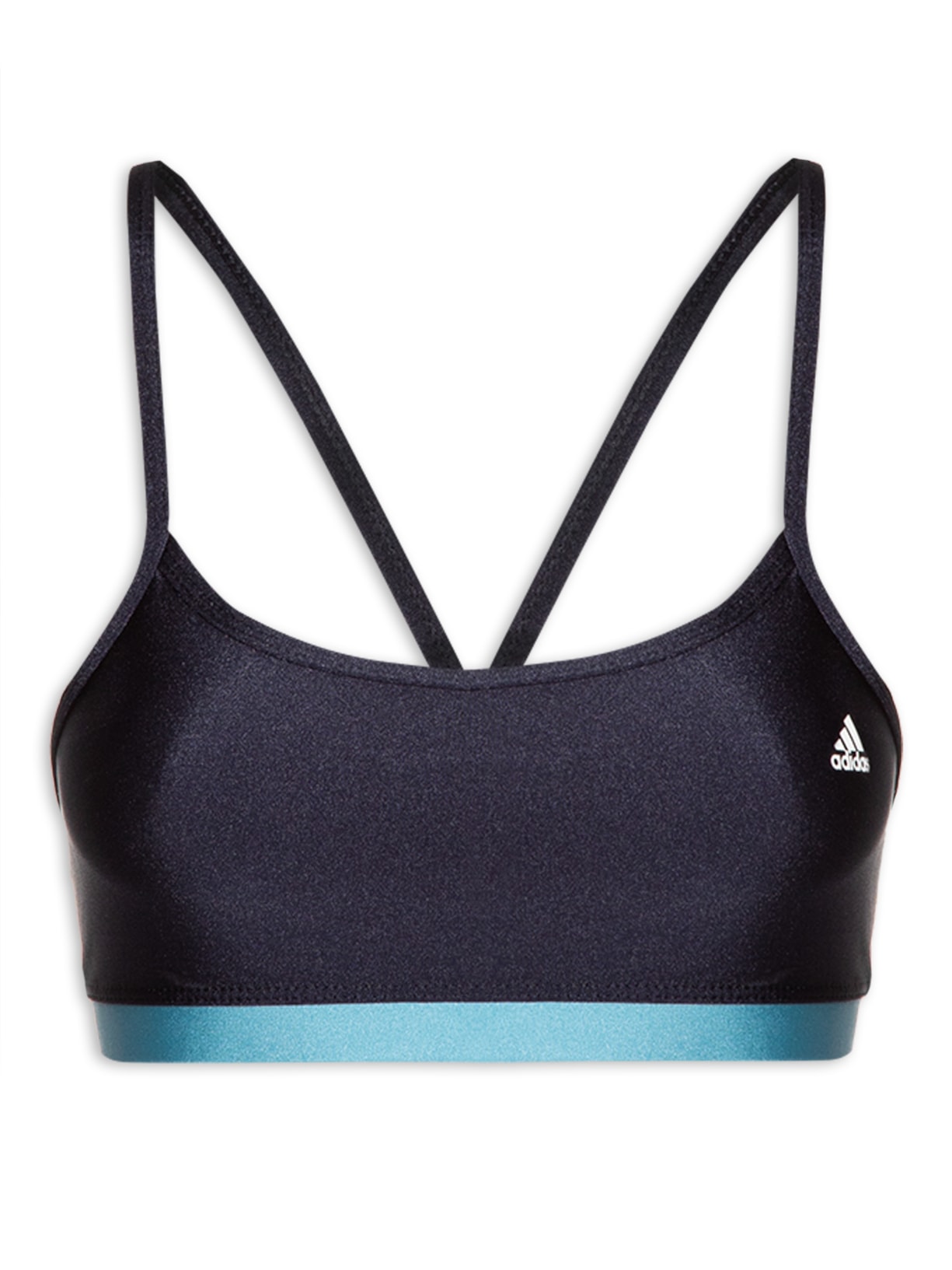Top Latin Fit Colorblock - Azul