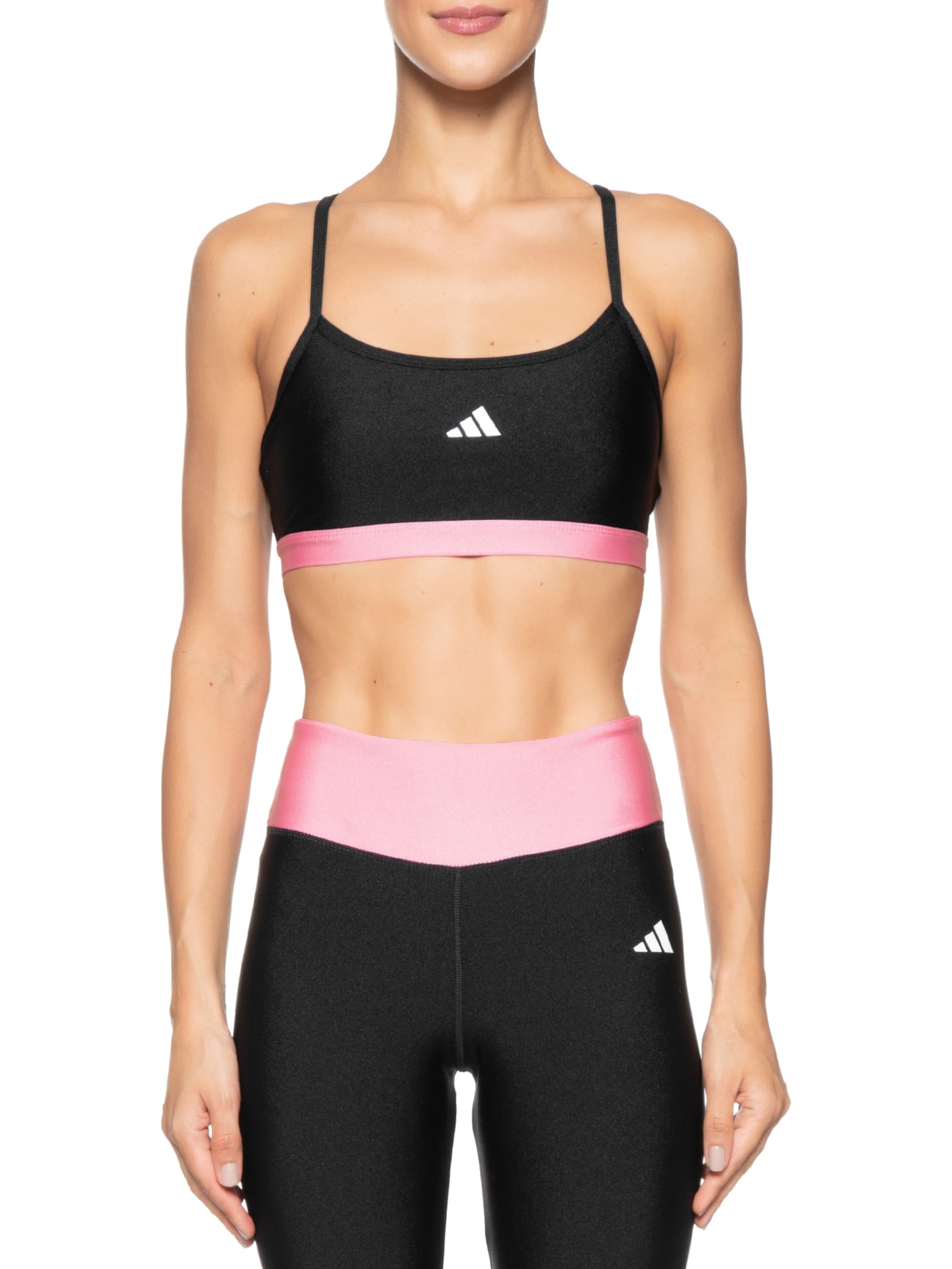 Top Latin Fit Colorblock Preto Adidas