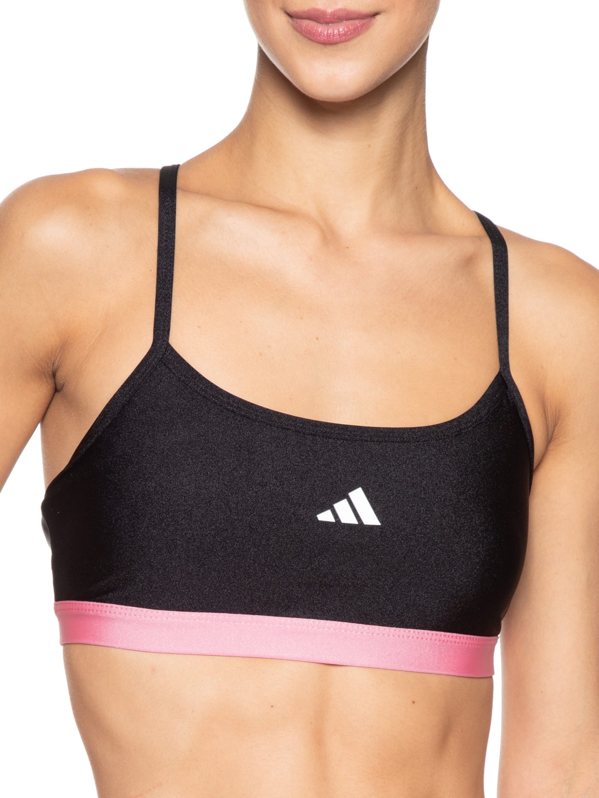 Top Latin Fit Colorblock Preto Adidas