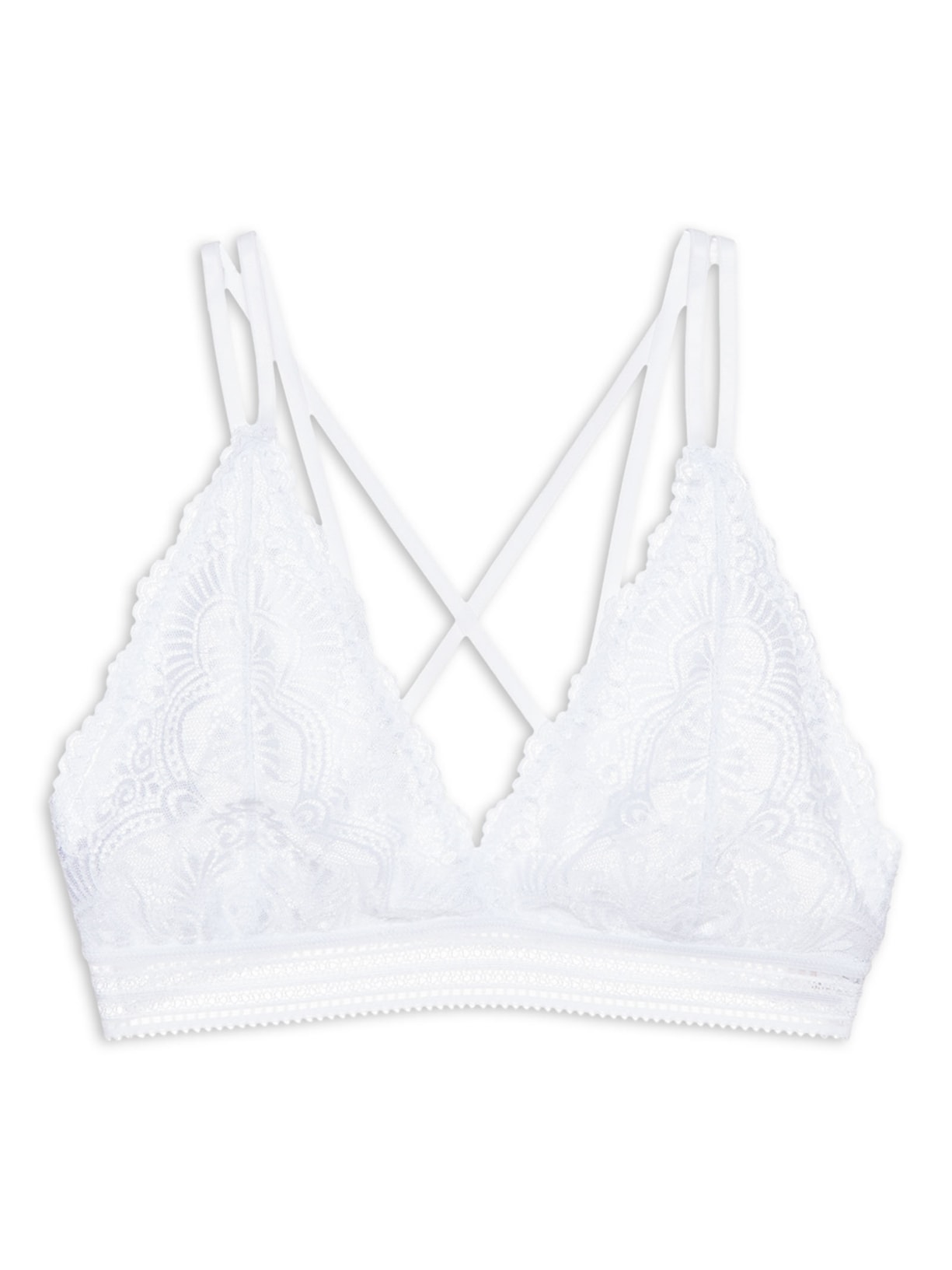 Top Lenço Cruzado Renda Tahiti - Branco