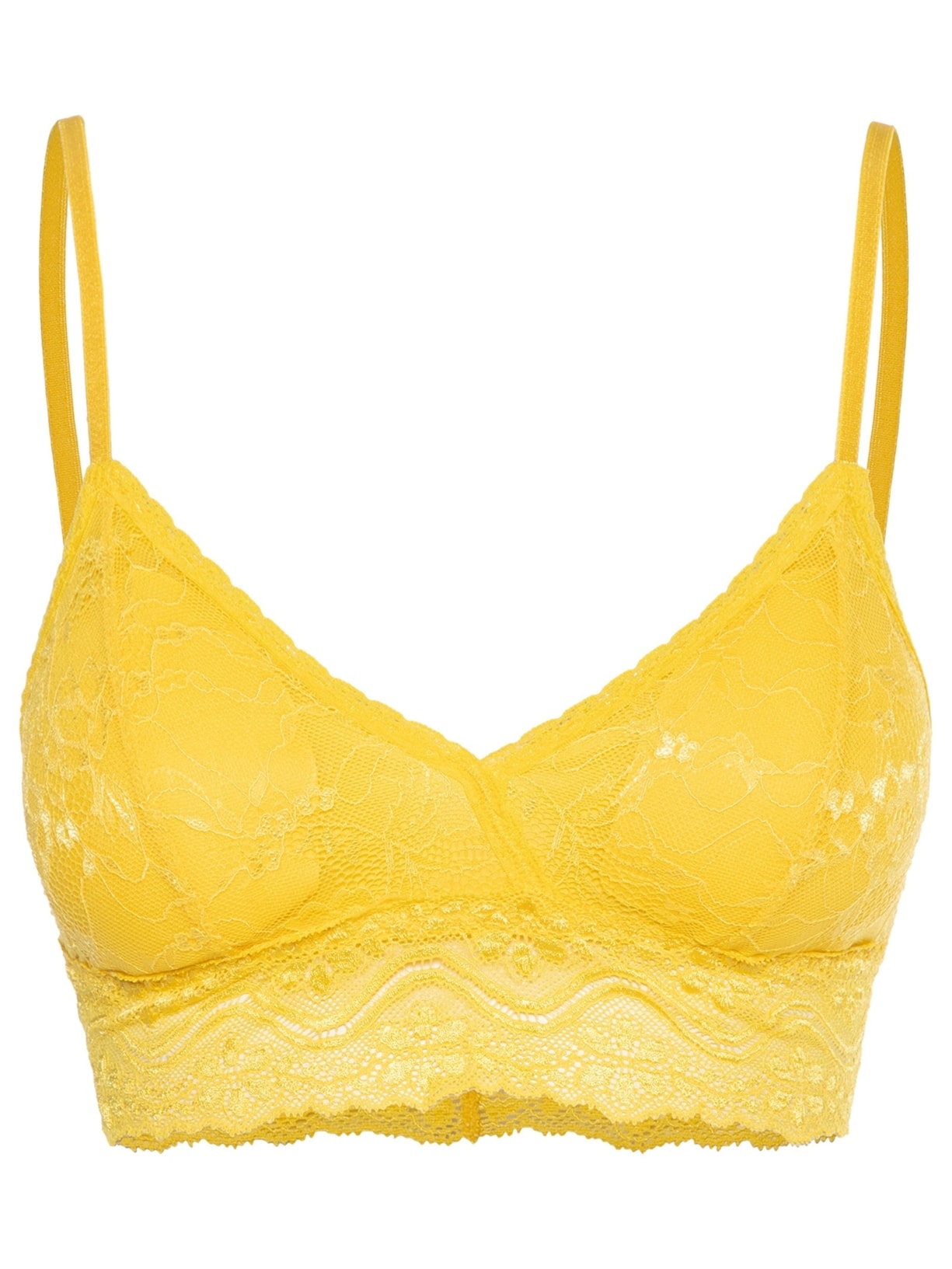 Top Leve Com Bojo Removível - Amarelo