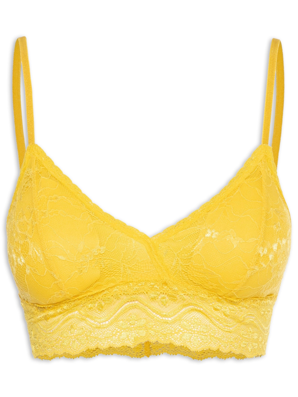 Top Leve Com Bojo Removível - Amarelo