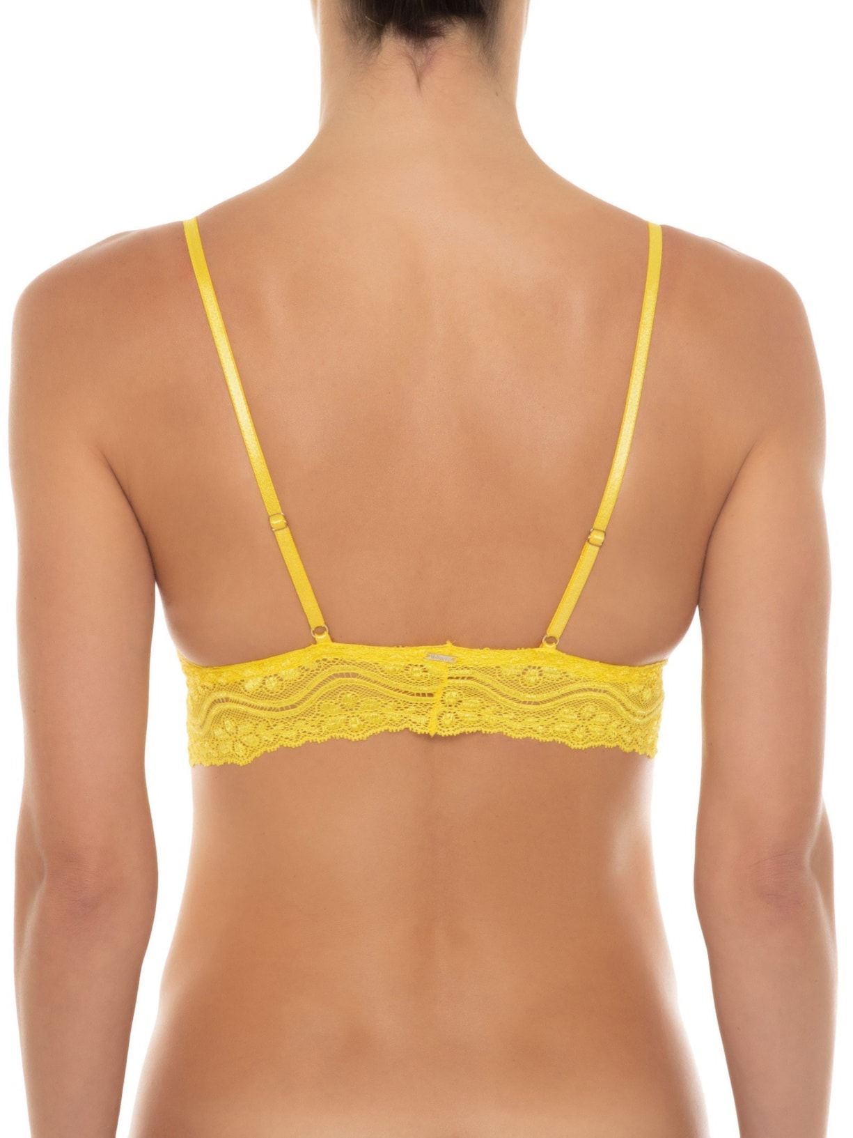 Top Leve Com Bojo Removível Amarelo Valisere