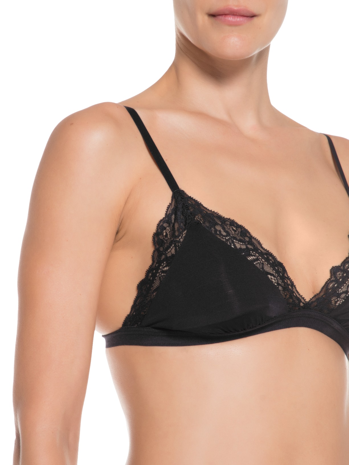 Top Leve Com Bojo Removível Preto Valisere