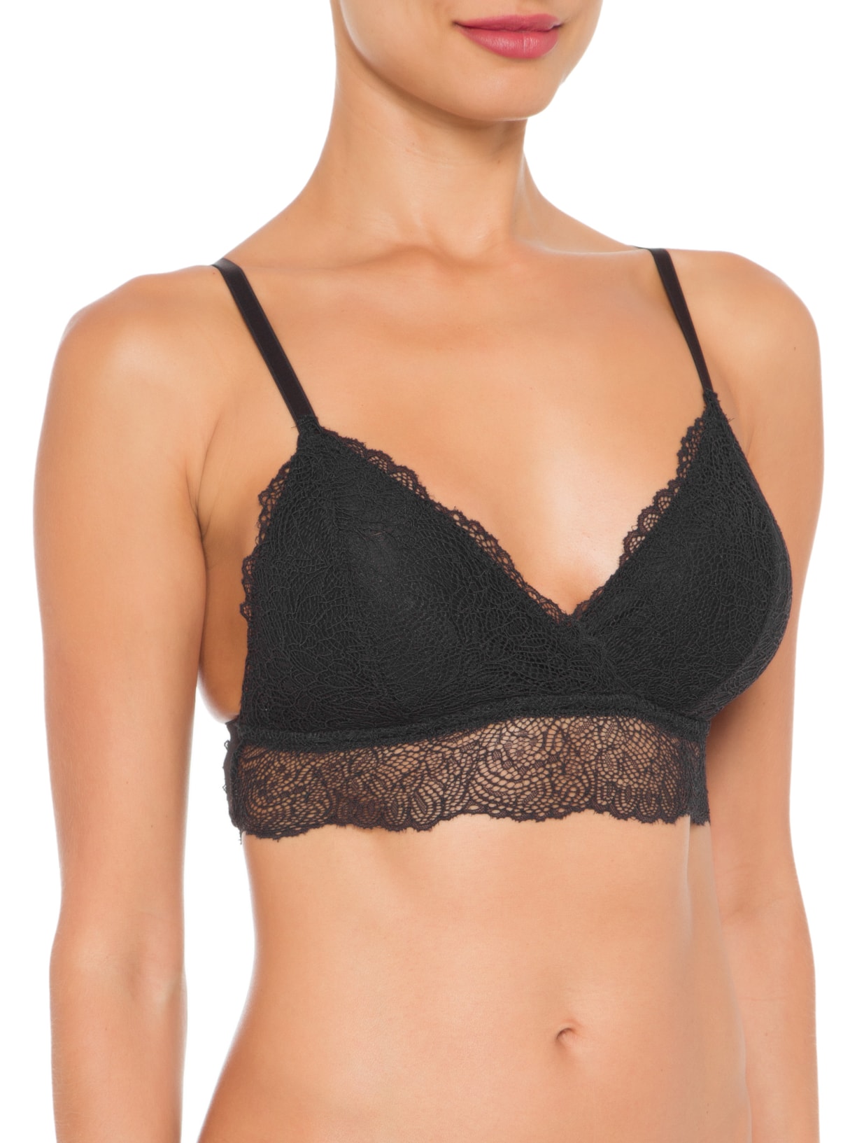 Top Leve Com Bojo Removível Summer Night Preto Valisere