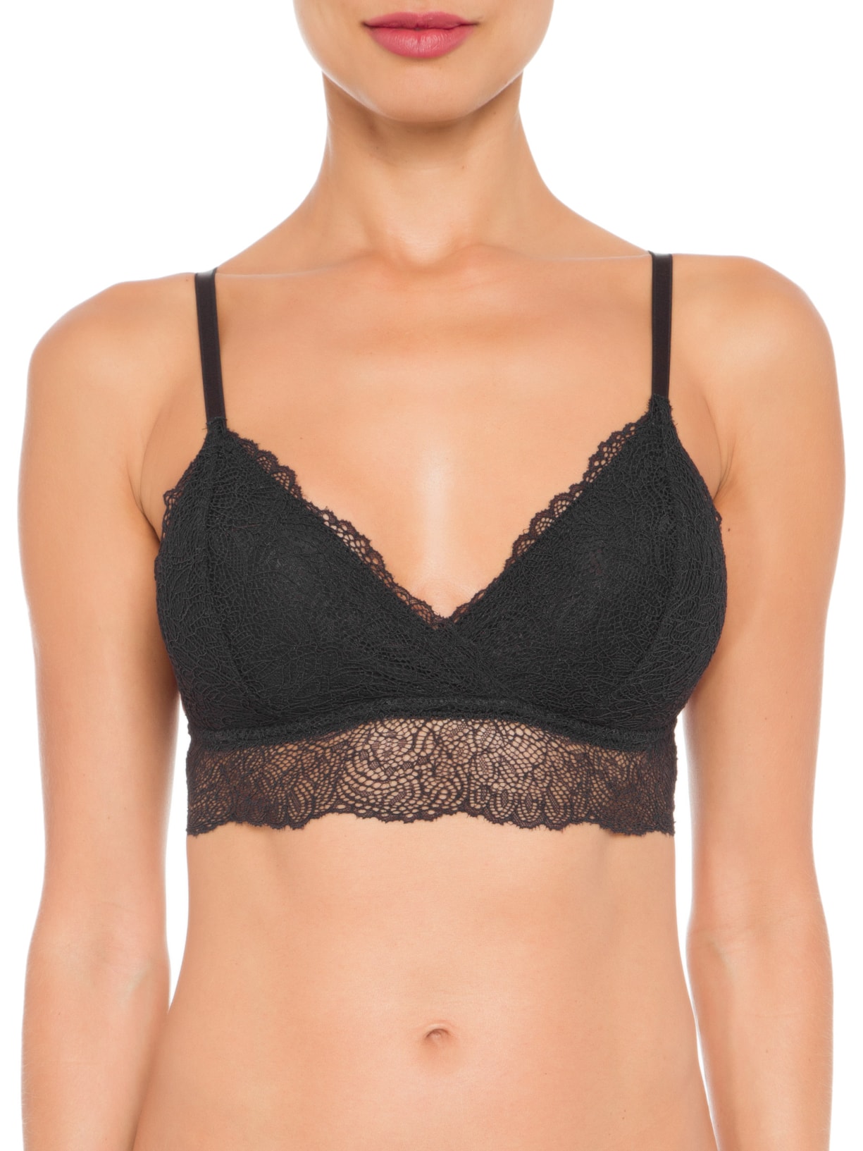 Top Leve Com Bojo Removível Summer Night Preto Valisere