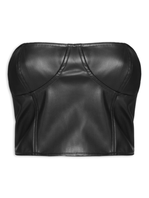 Top Like Leather - Preto